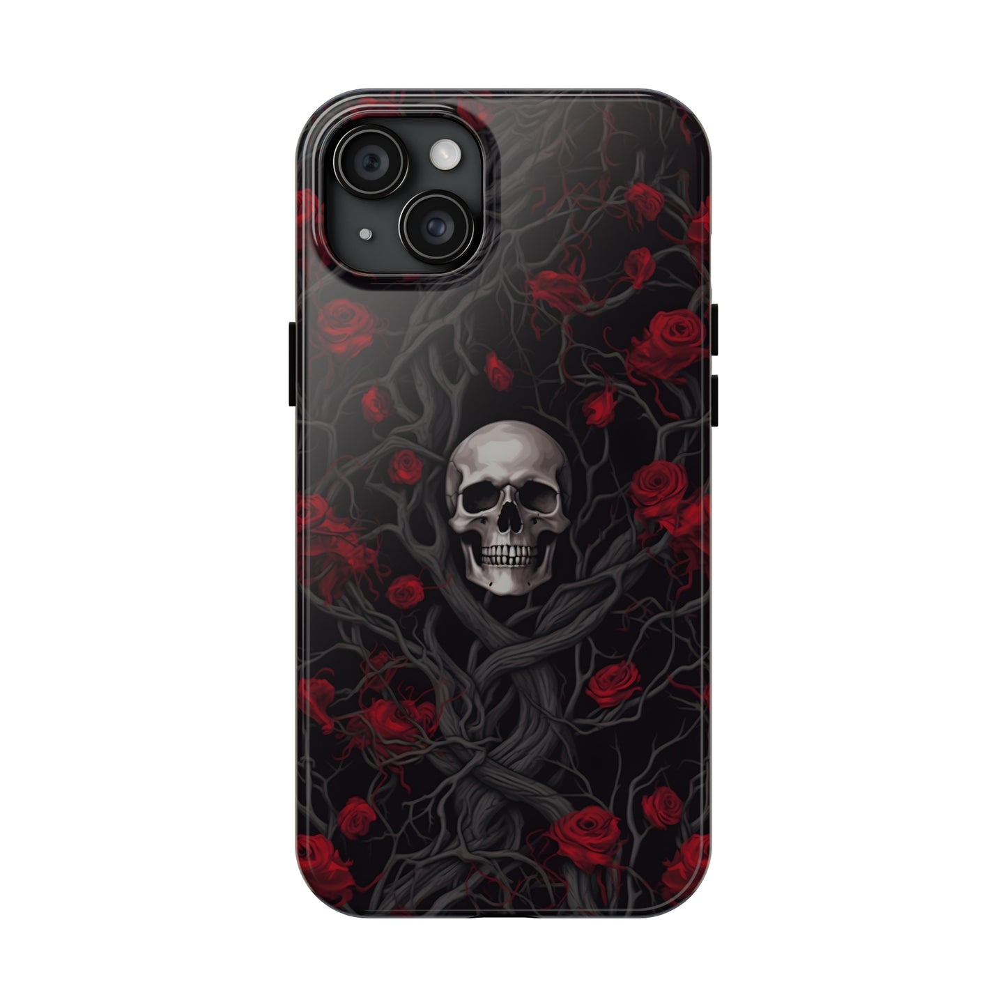 Skull and Roses - Tough iPhone Cases