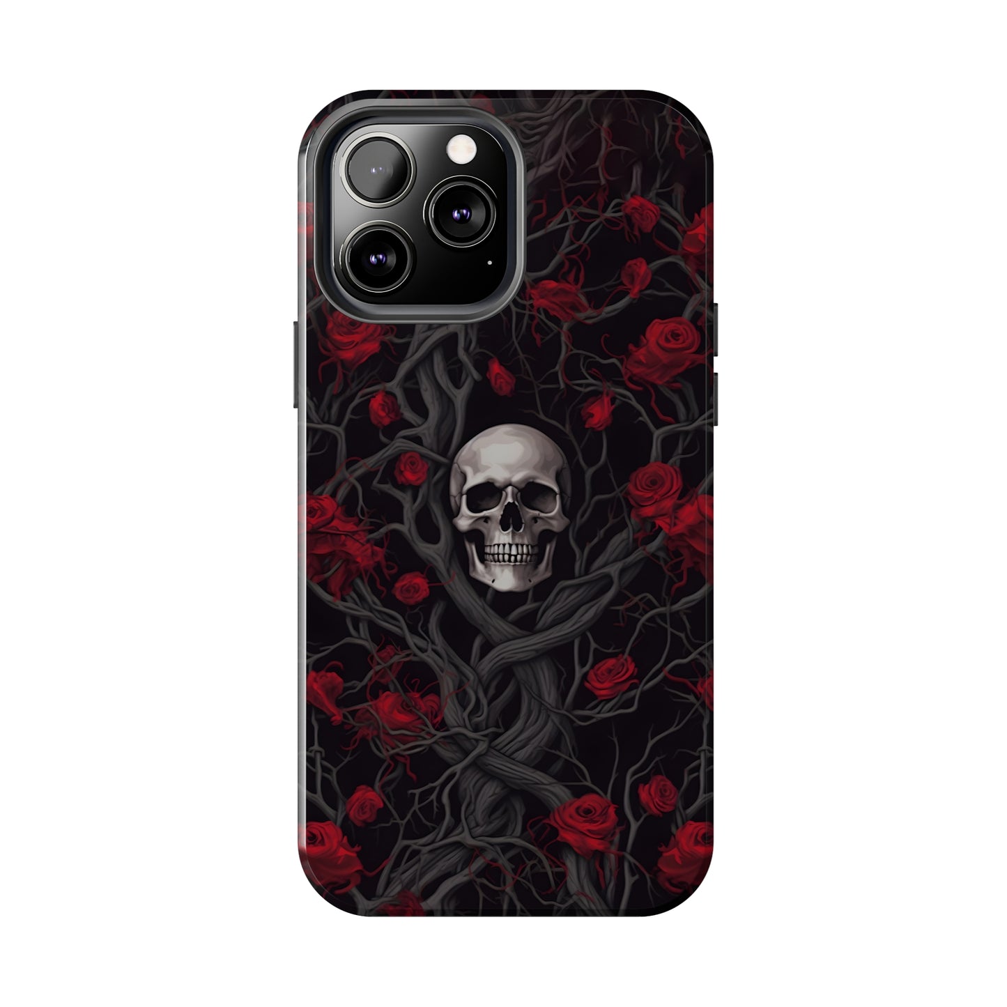 Skull and Roses - Tough iPhone Cases