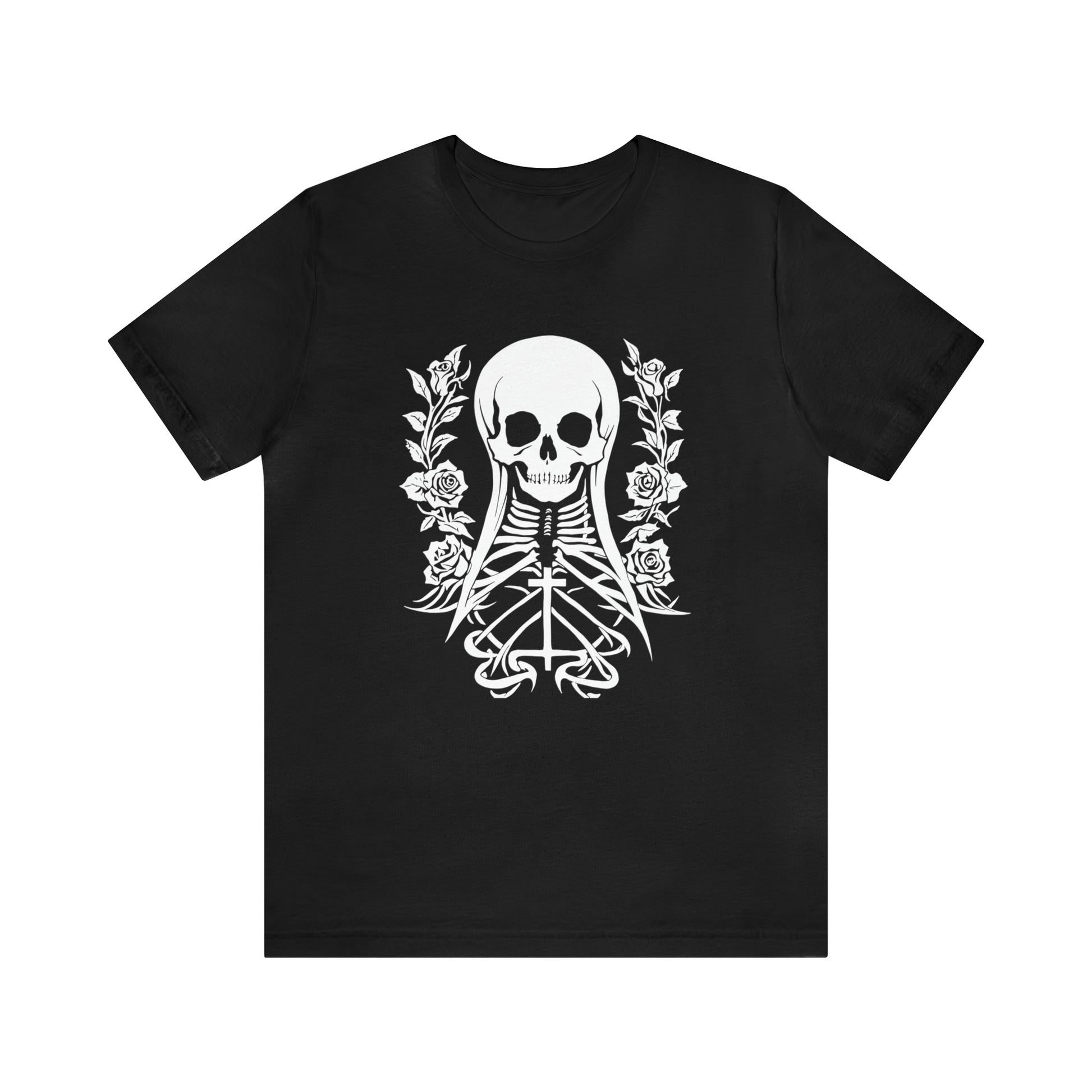 Goth Skull Girl - Cotton Unisex T-Shirt