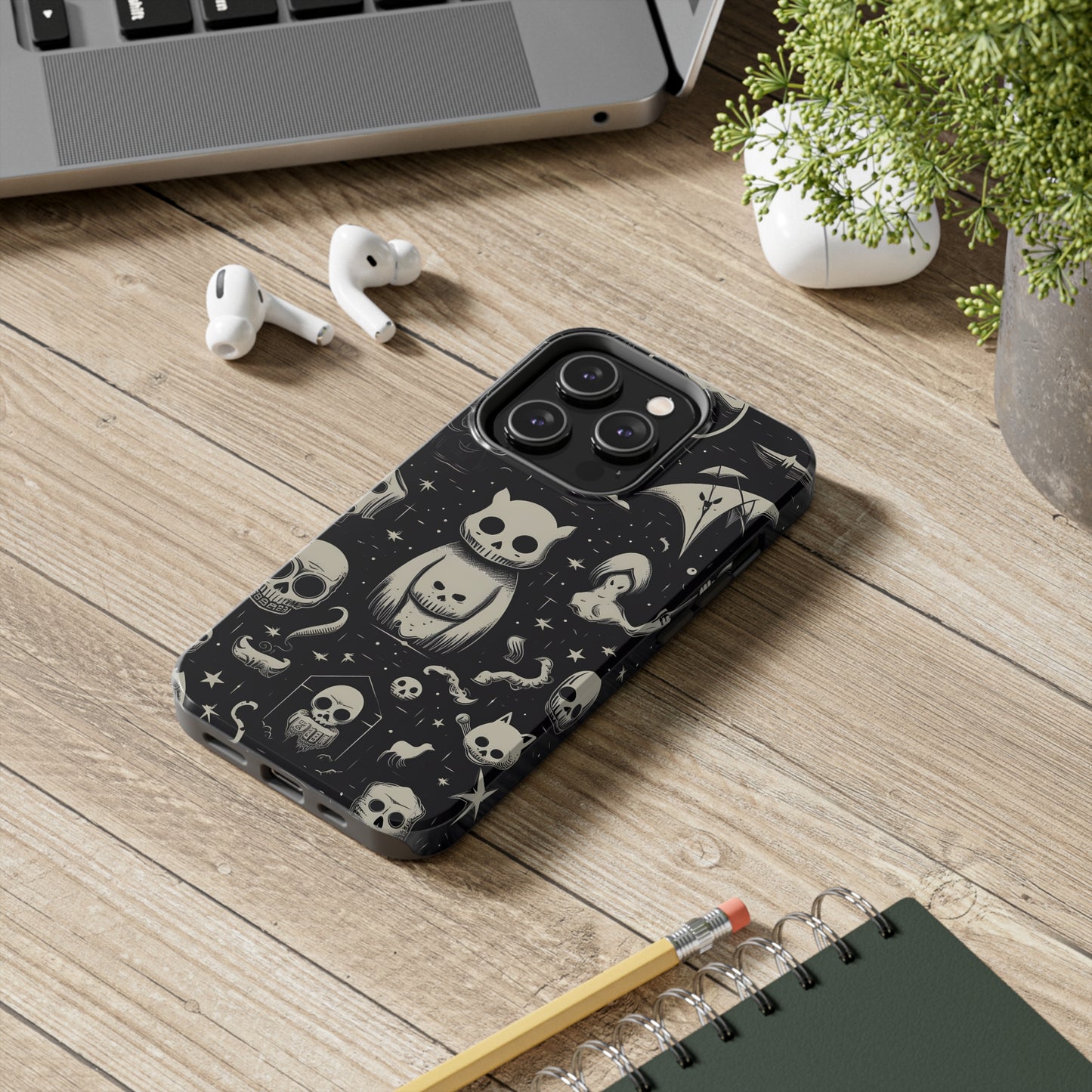 Spooky Skull Patterns - Protective iPhone Cases
