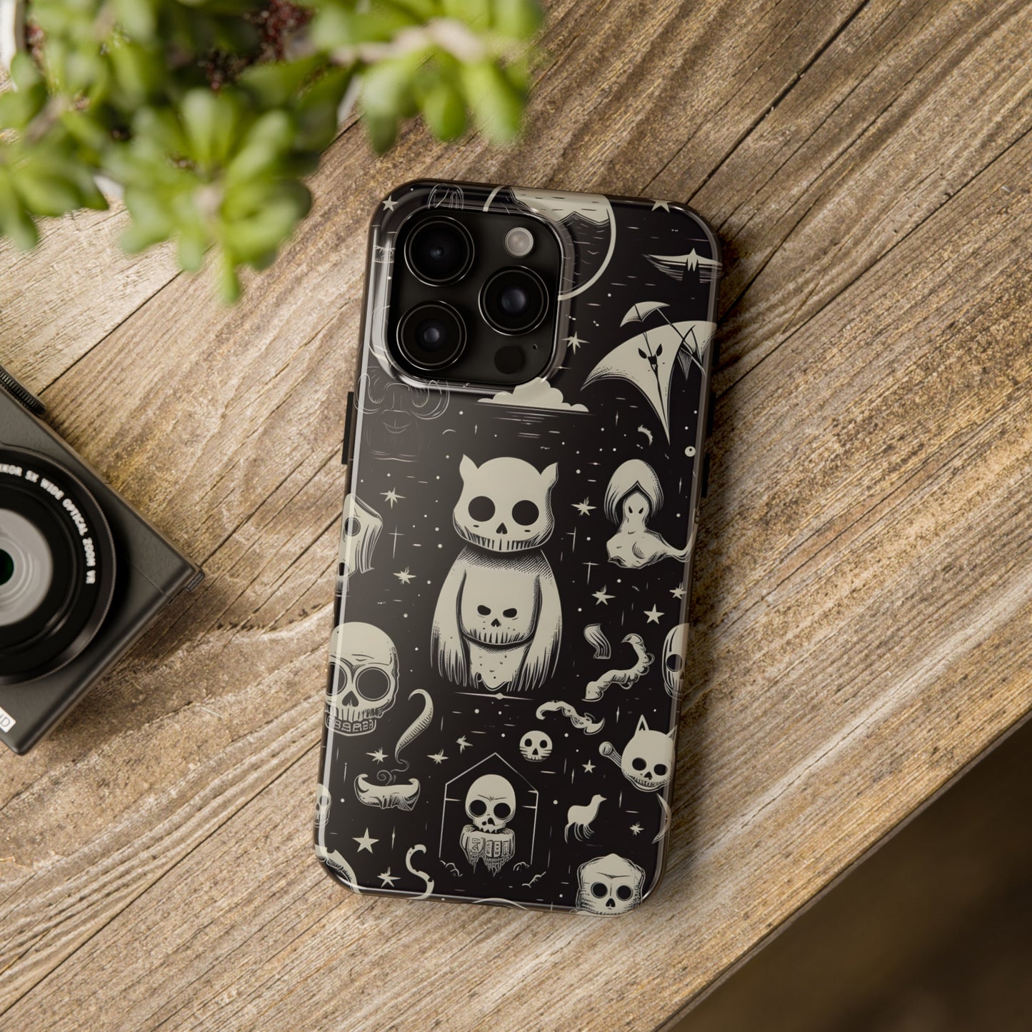 Spooky Skull Patterns - Protective iPhone Cases