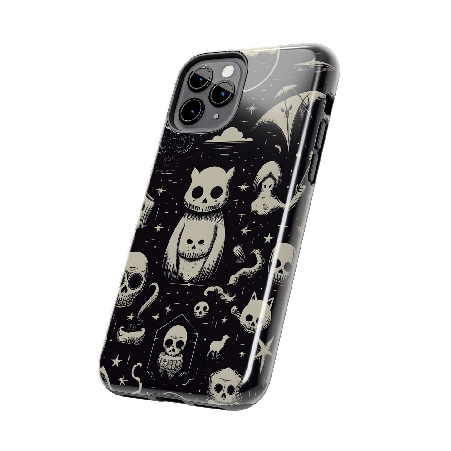 Spooky Skull Patterns - Protective iPhone Cases