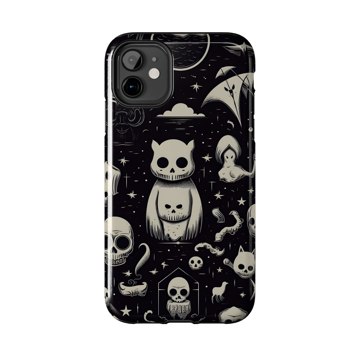 Spooky Skull Patterns - Protective iPhone Cases