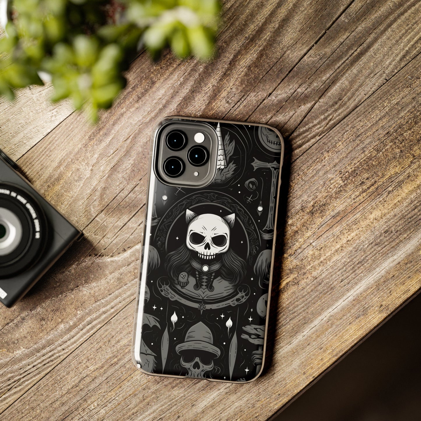 Spooky Patternal Skulls - Protective iPhone Cases
