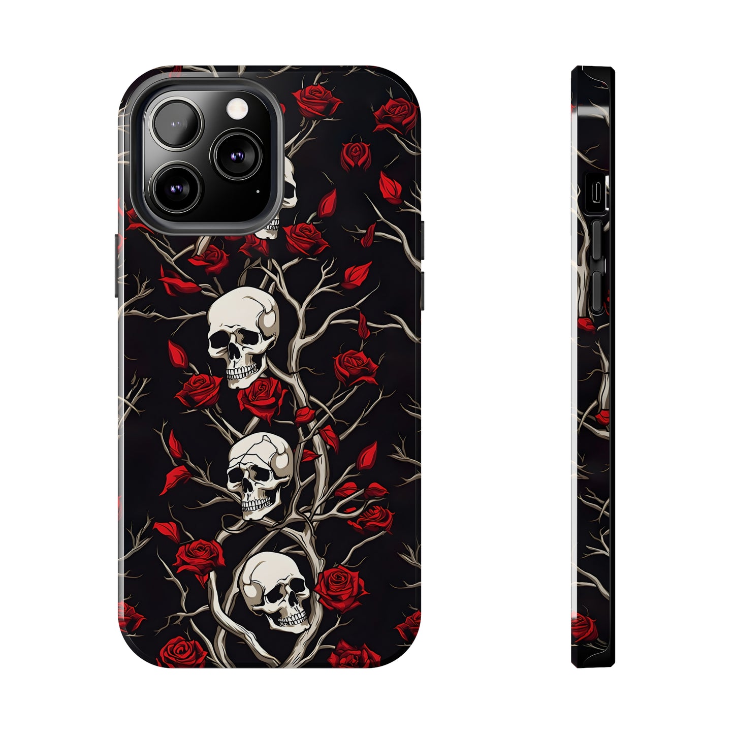 Skull and Rose - Tough iPhone Cases