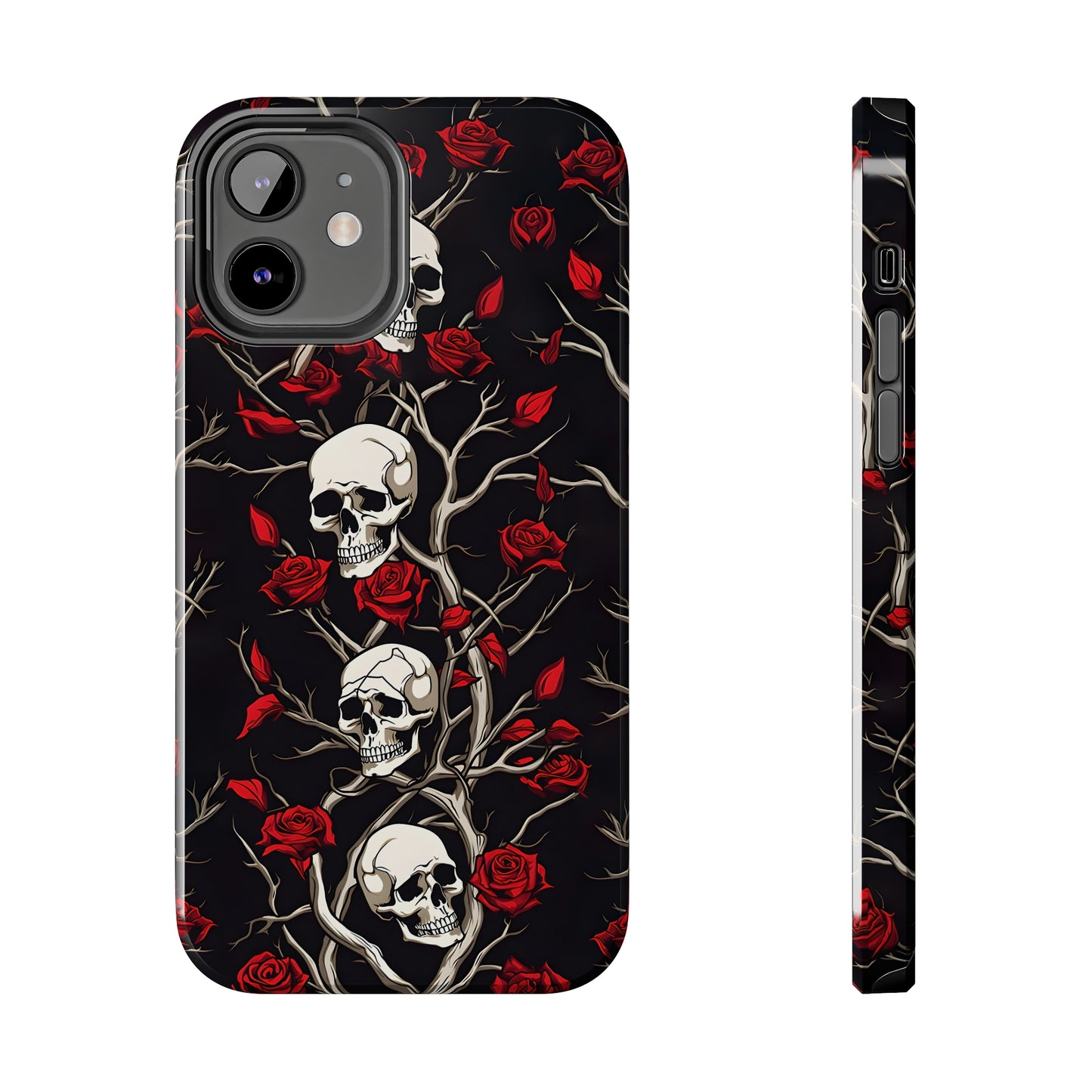 Skull and Rose - Tough iPhone Cases