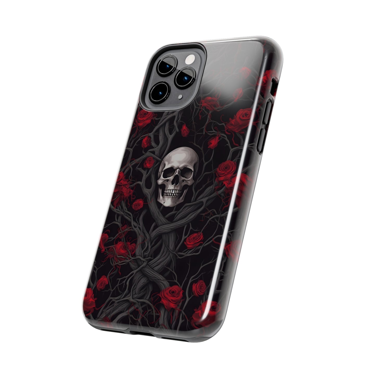 Skull and Roses - Tough iPhone Cases