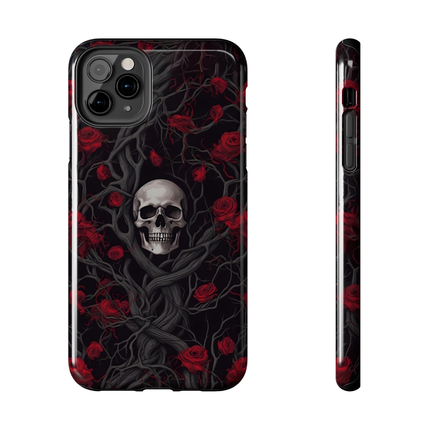 Skull and Roses - Tough iPhone Cases