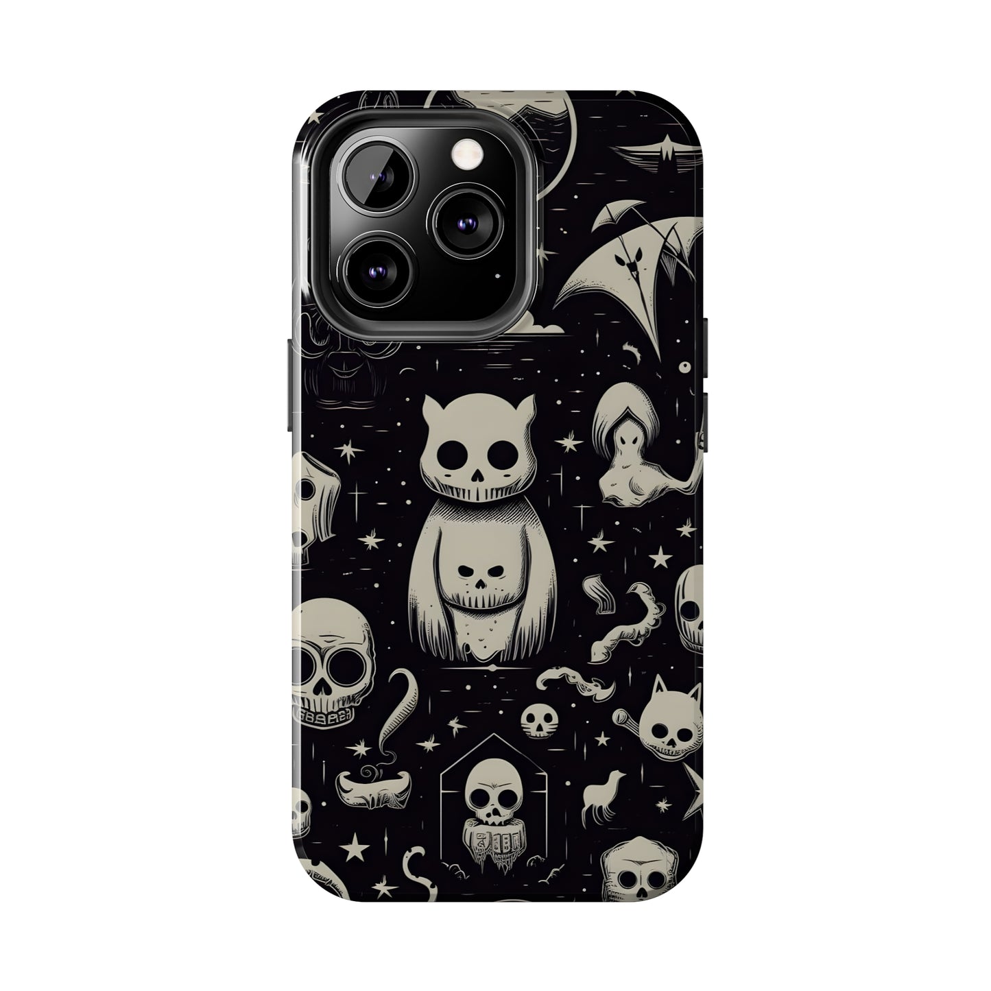 Spooky Skull Patterns - Protective iPhone Cases