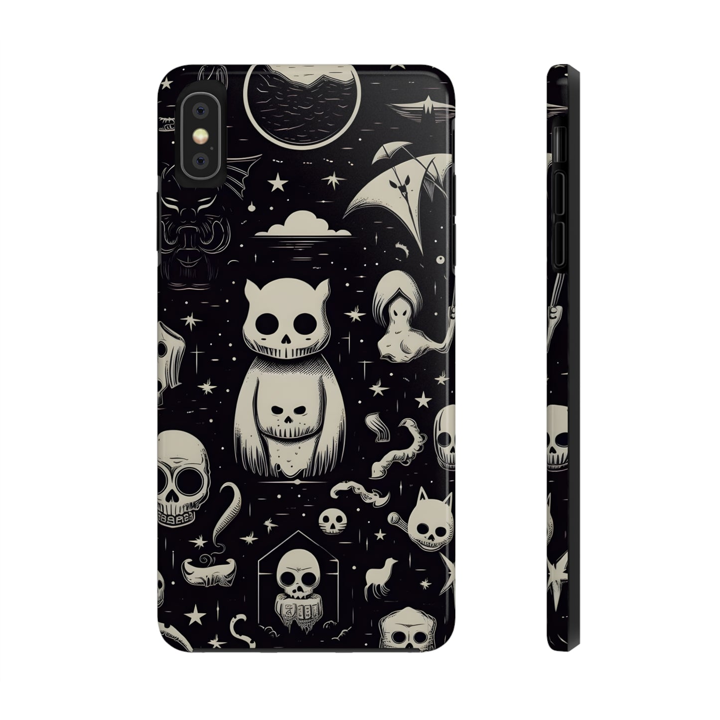 Spooky Skull Patterns - Protective iPhone Cases