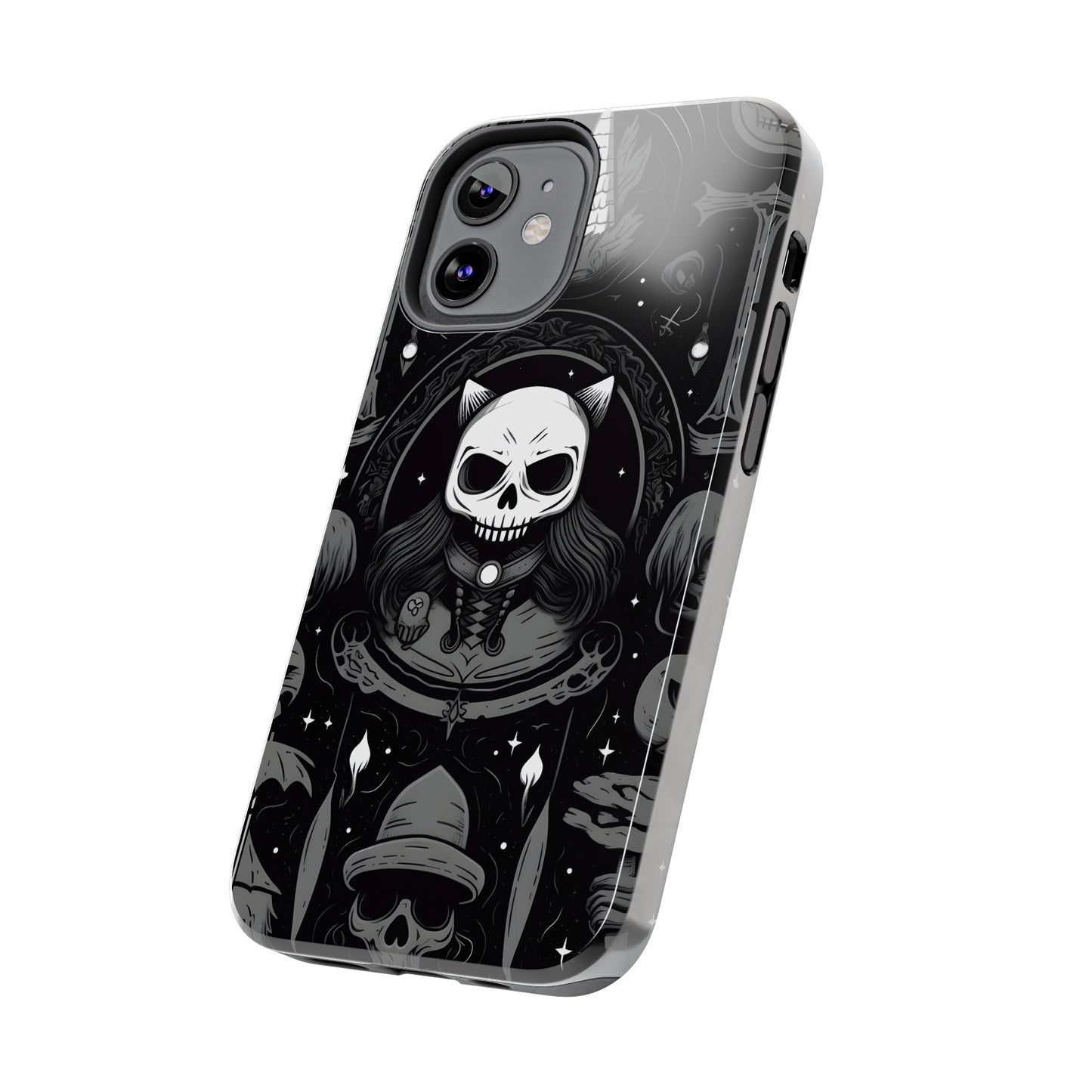 Spooky Patternal Skulls - Protective iPhone Cases