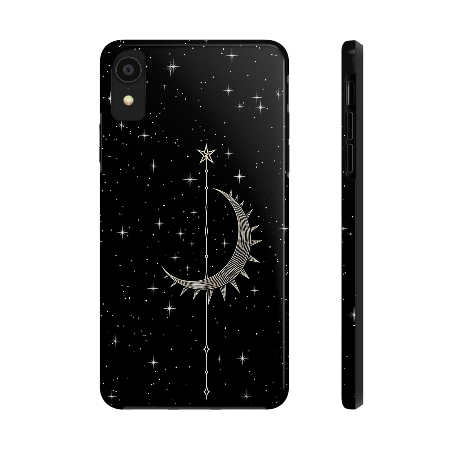 Gothic Crescent Moon - Protective iPhone Cases