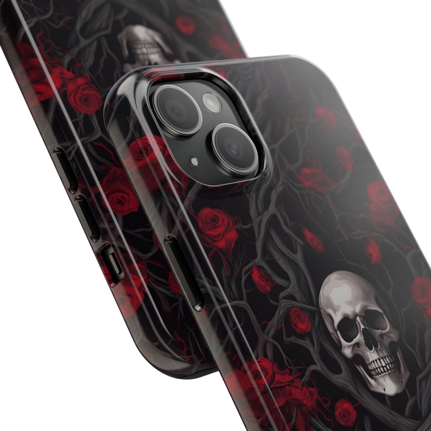 Skull and Roses - Tough iPhone Cases