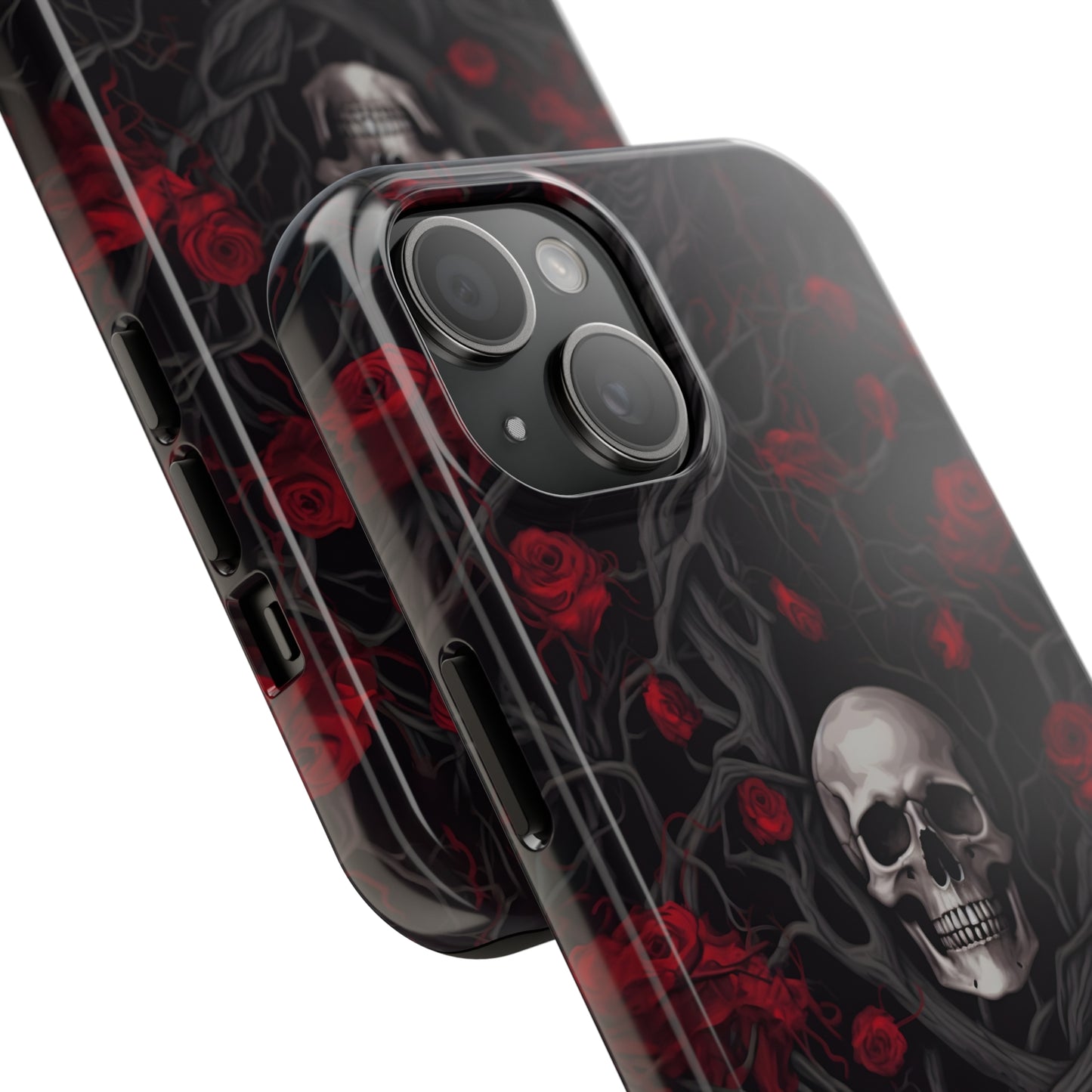 Skull and Roses - Tough iPhone Cases