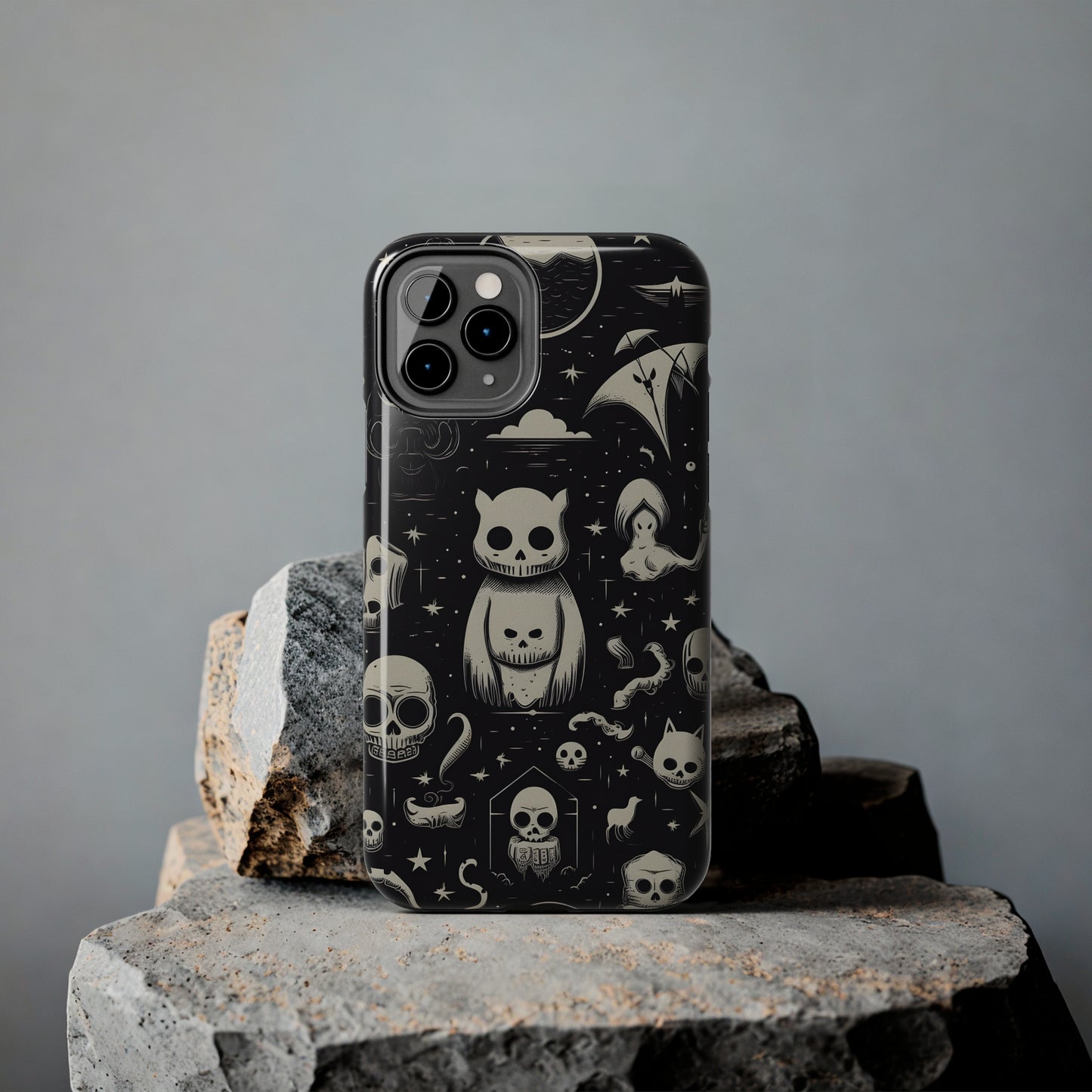 Spooky Skull Patterns - Protective iPhone Cases