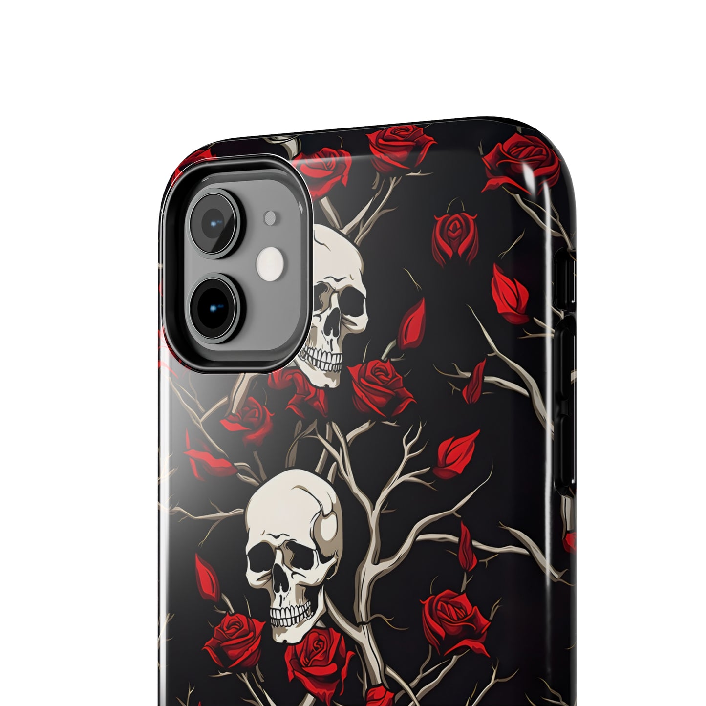 Skull and Rose - Tough iPhone Cases