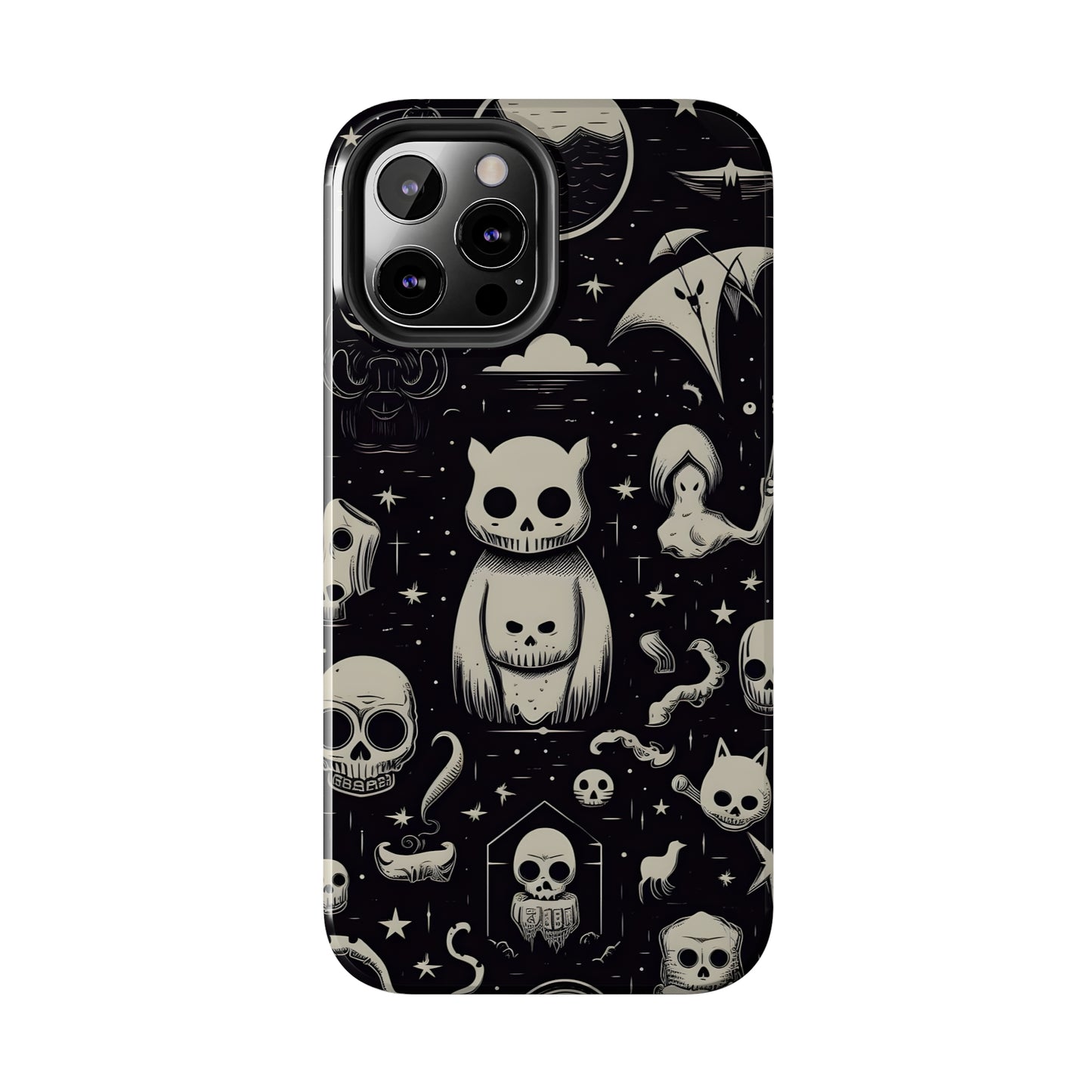 Spooky Skull Patterns - Protective iPhone Cases