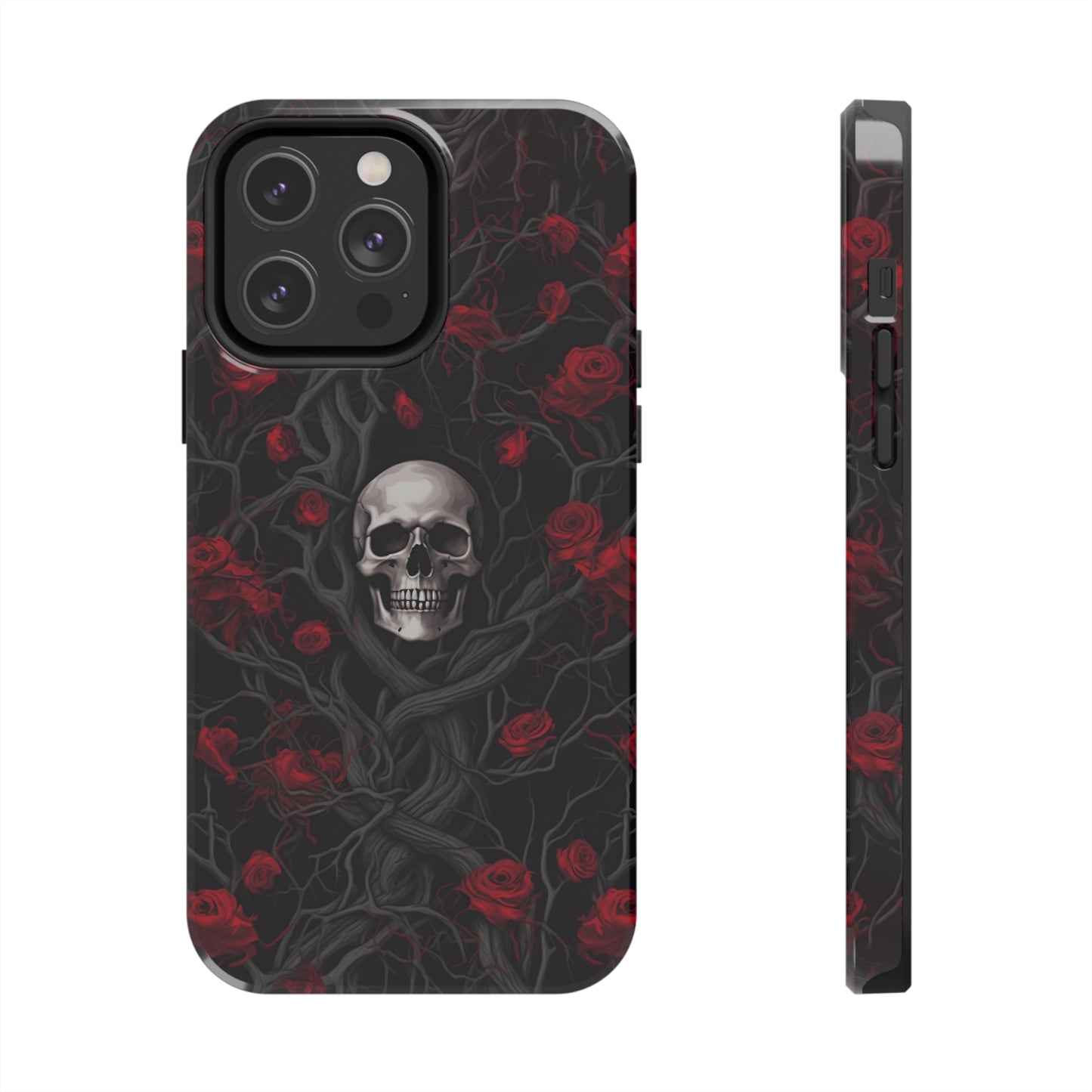 Skull and Roses - Tough iPhone Cases