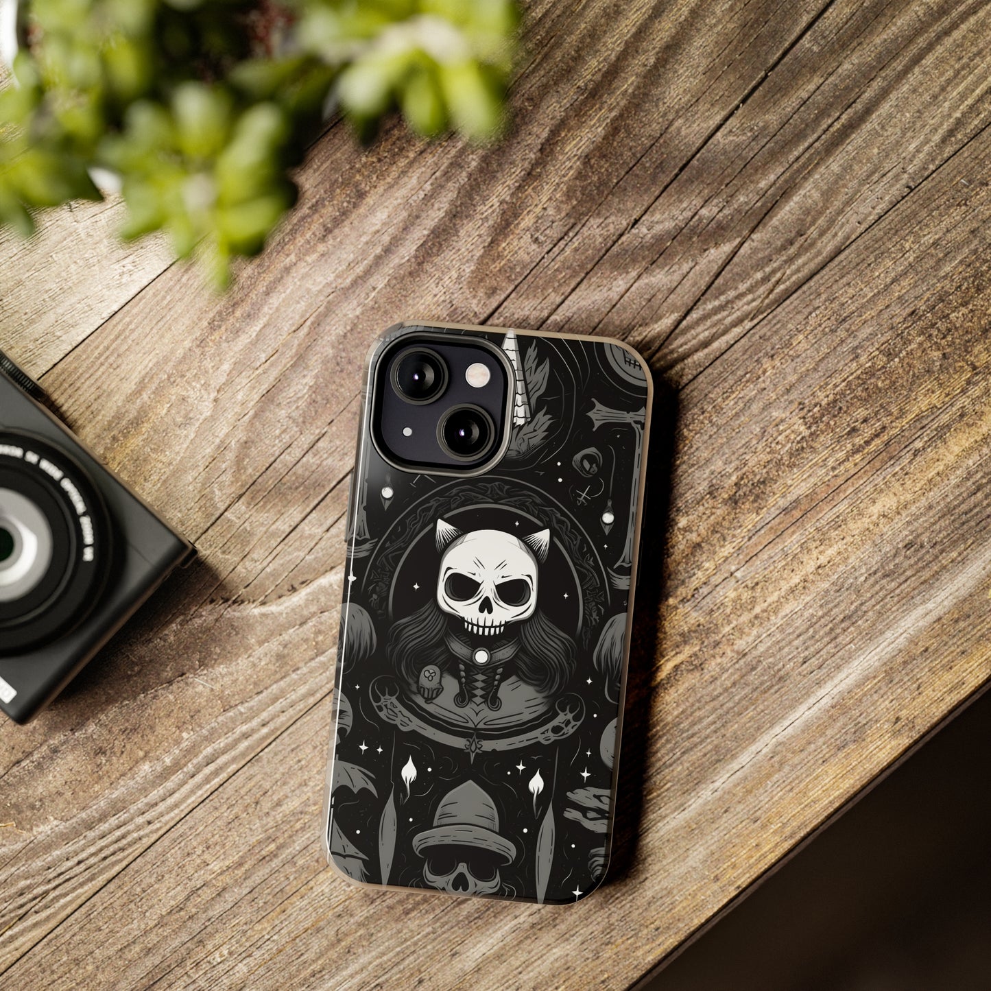 Spooky Patternal Skulls - Protective iPhone Cases
