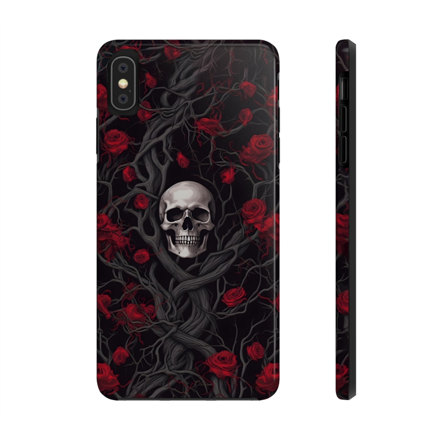 Skull and Roses - Tough iPhone Cases