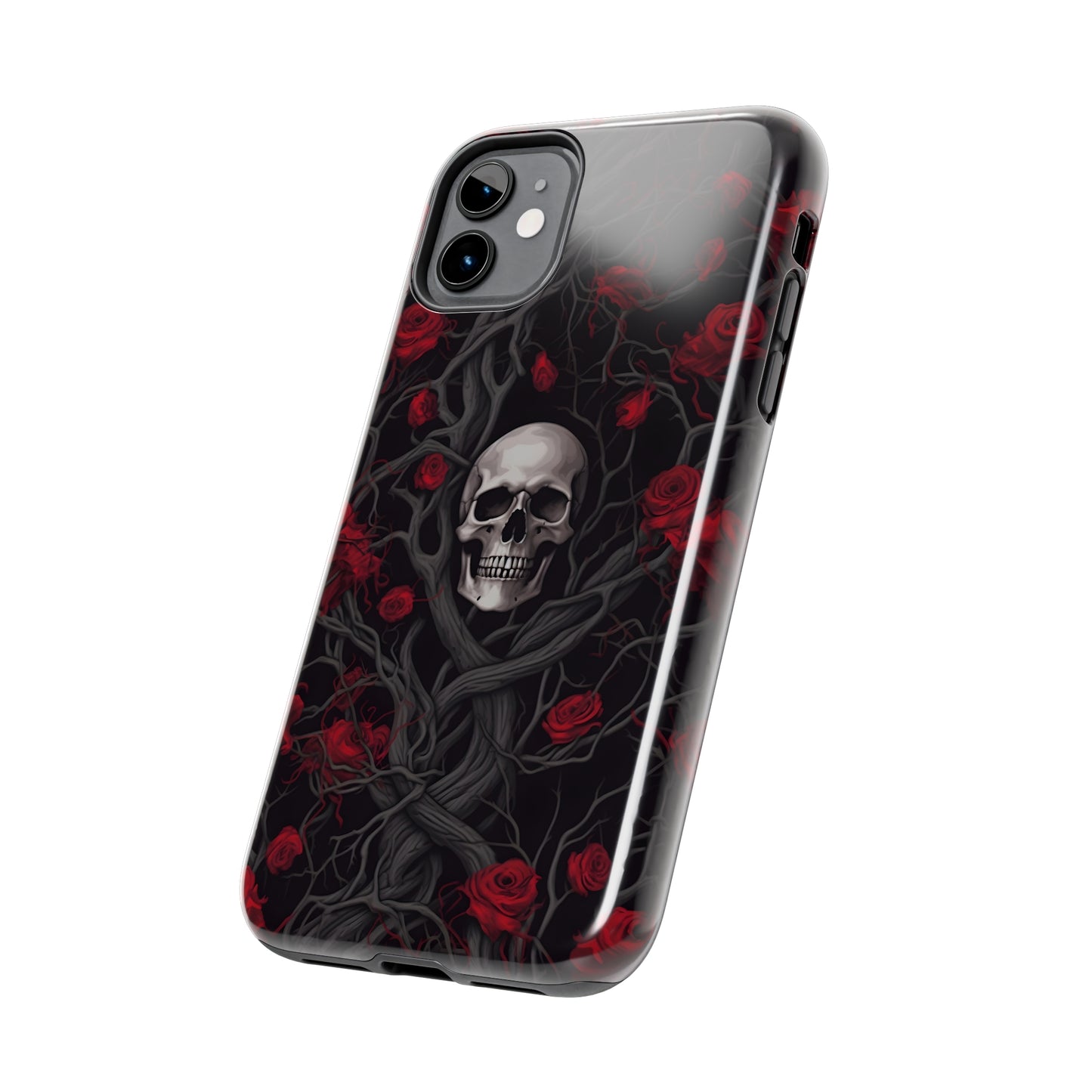 Skull and Roses - Tough iPhone Cases