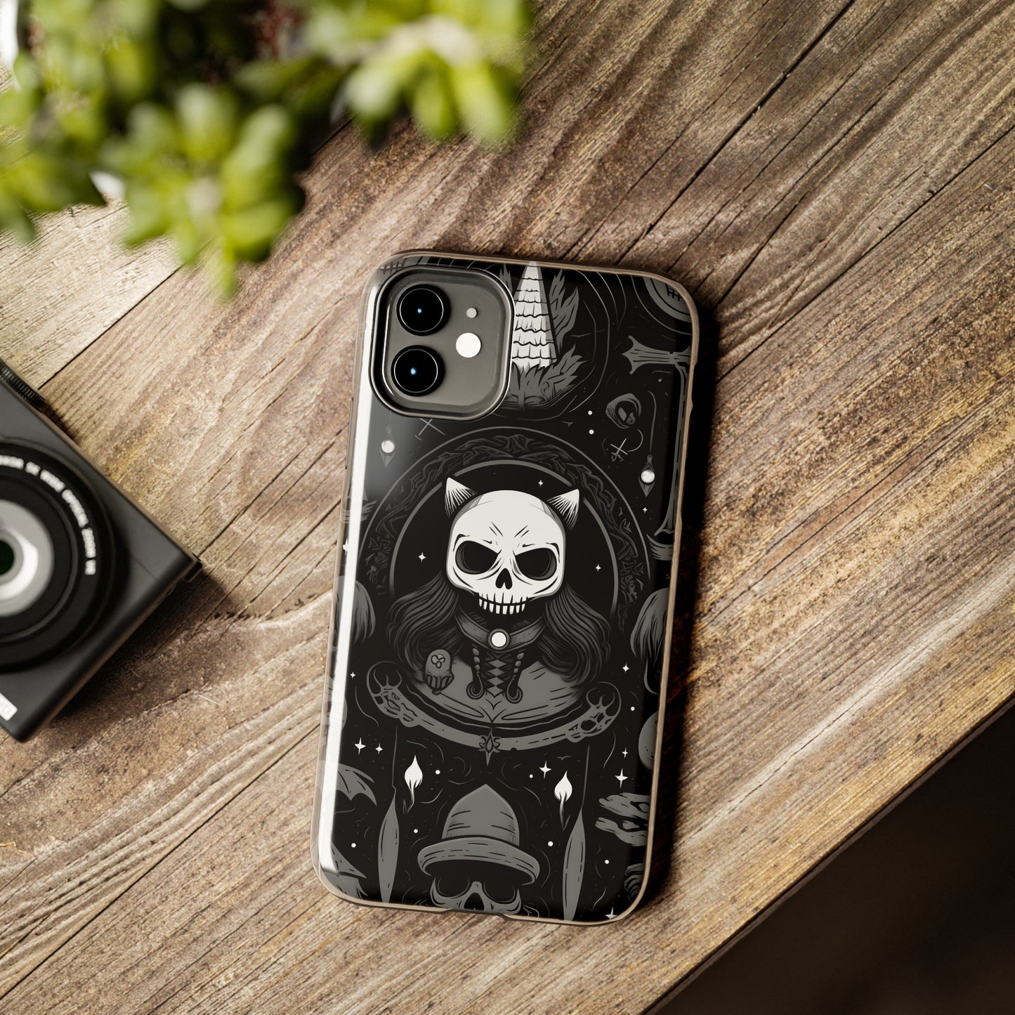Spooky Patternal Skulls - Protective iPhone Cases