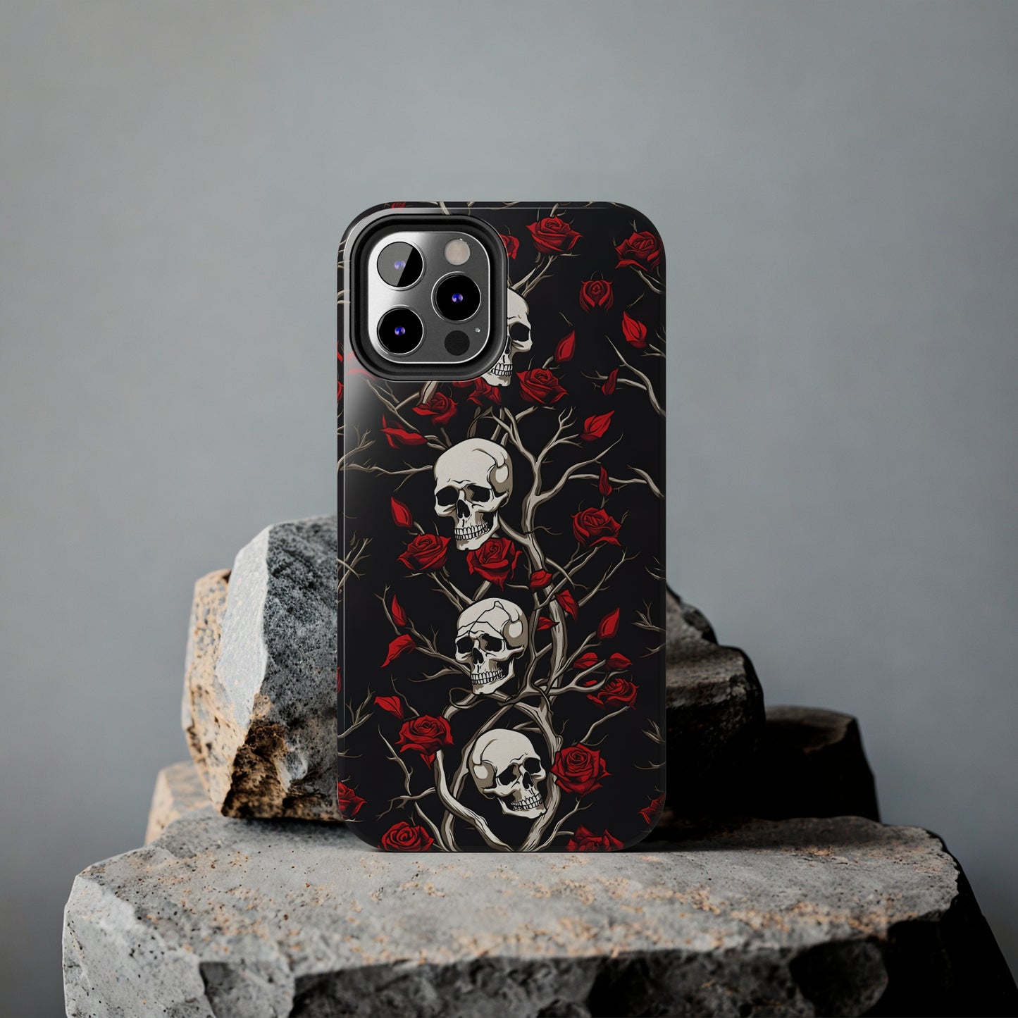 Skull and Rose - Tough iPhone Cases