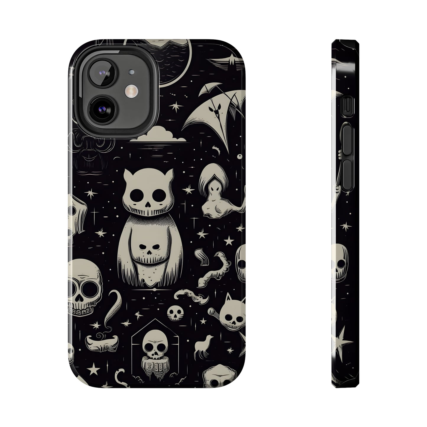Spooky Skull Patterns - Protective iPhone Cases