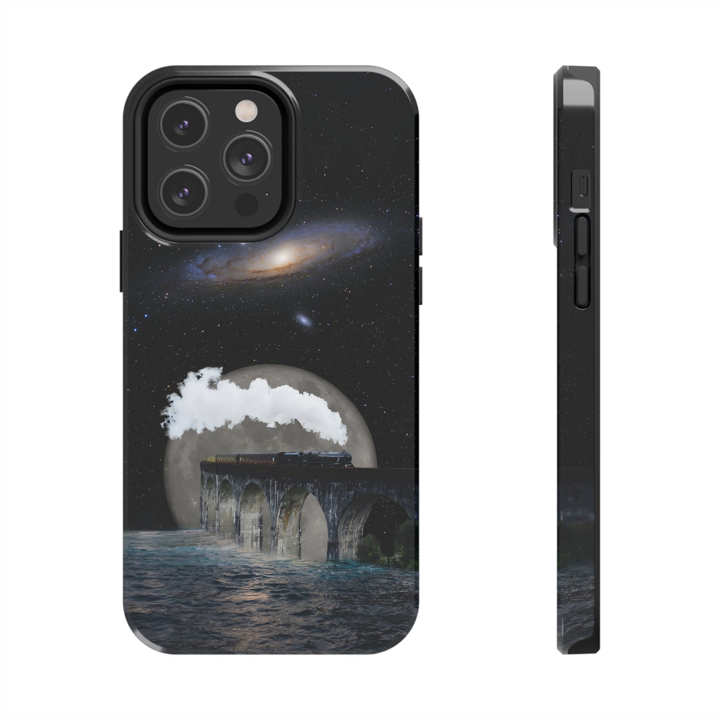 Protective iPhone Cases - Space Collage Art by Tegusuk