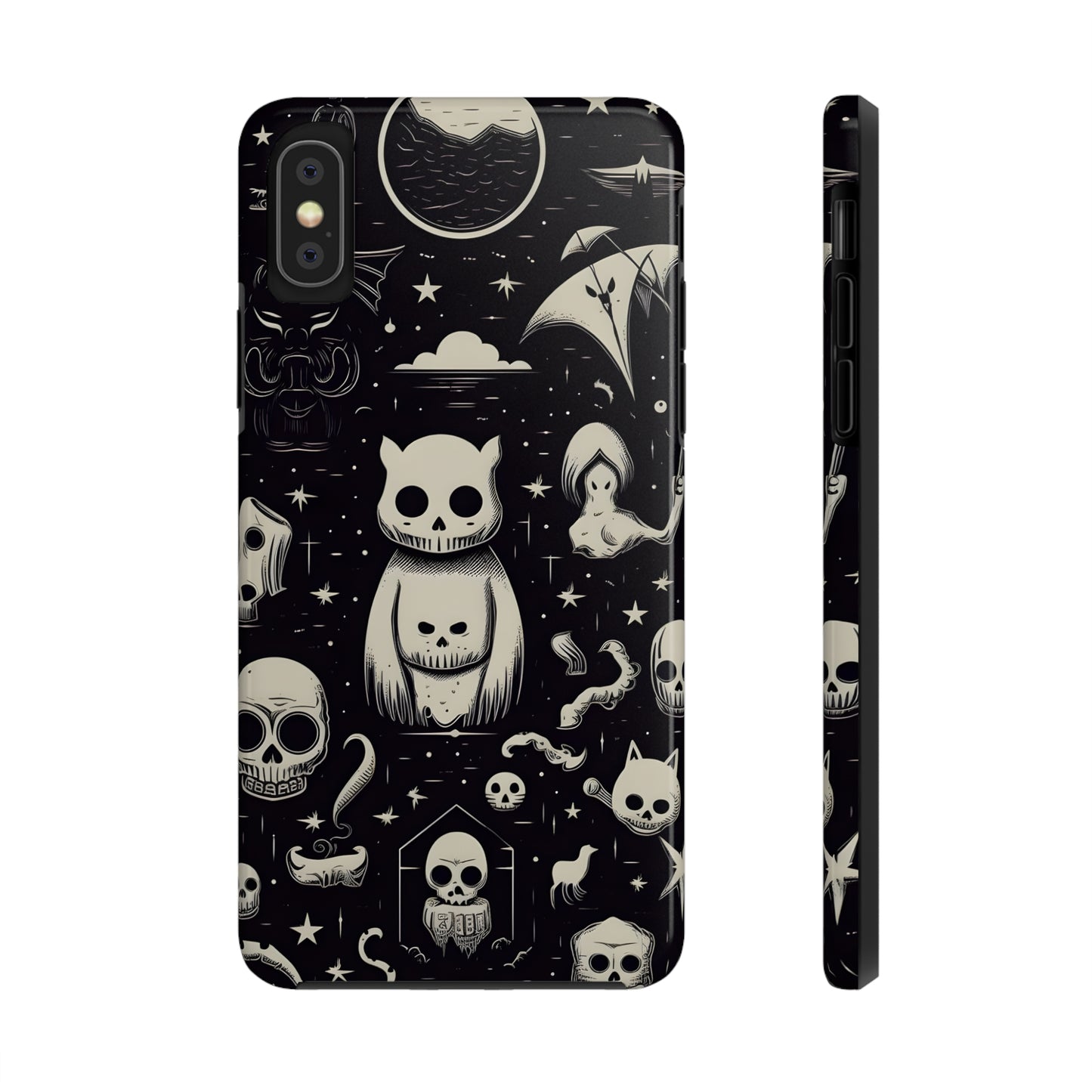 Spooky Skull Patterns - Protective iPhone Cases