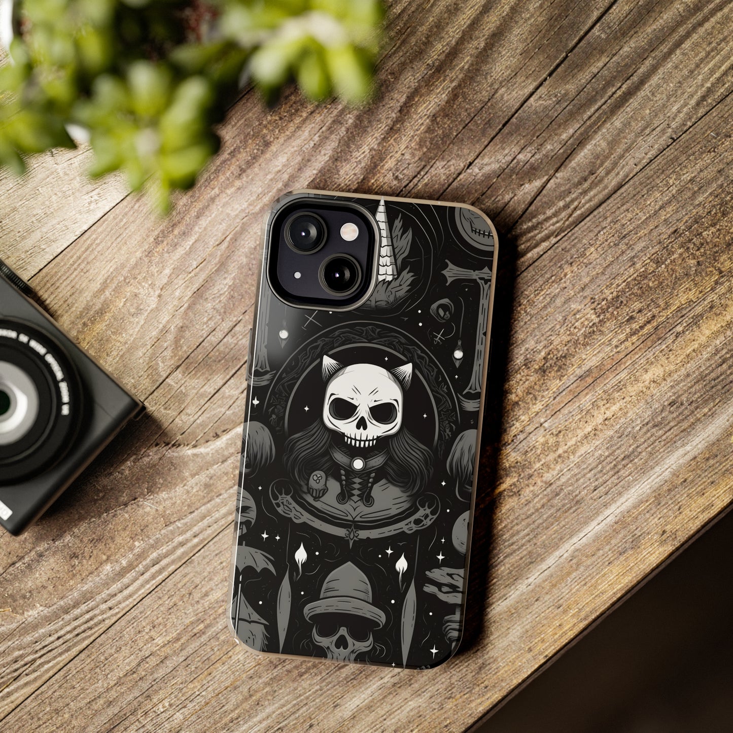 Spooky Patternal Skulls - Protective iPhone Cases