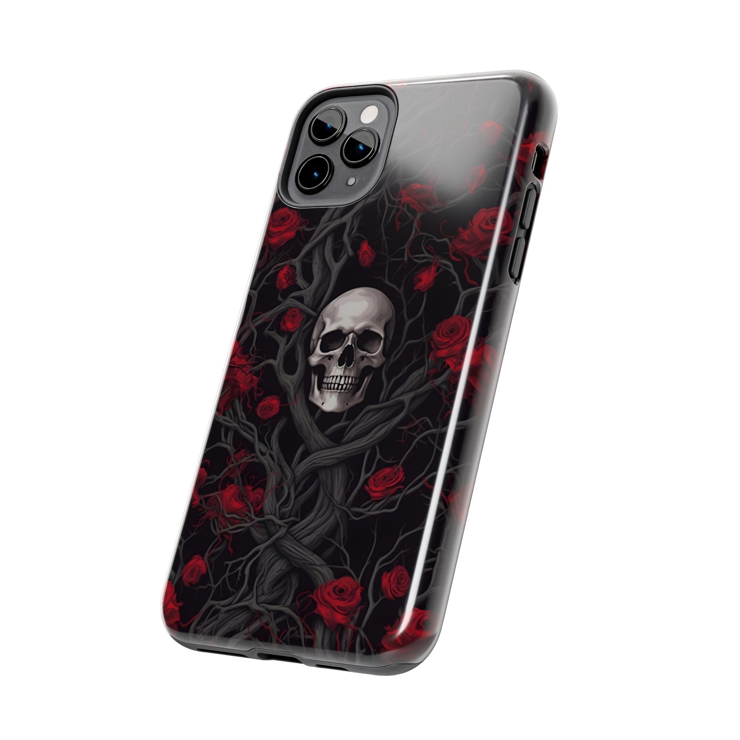 Skull and Roses - Tough iPhone Cases