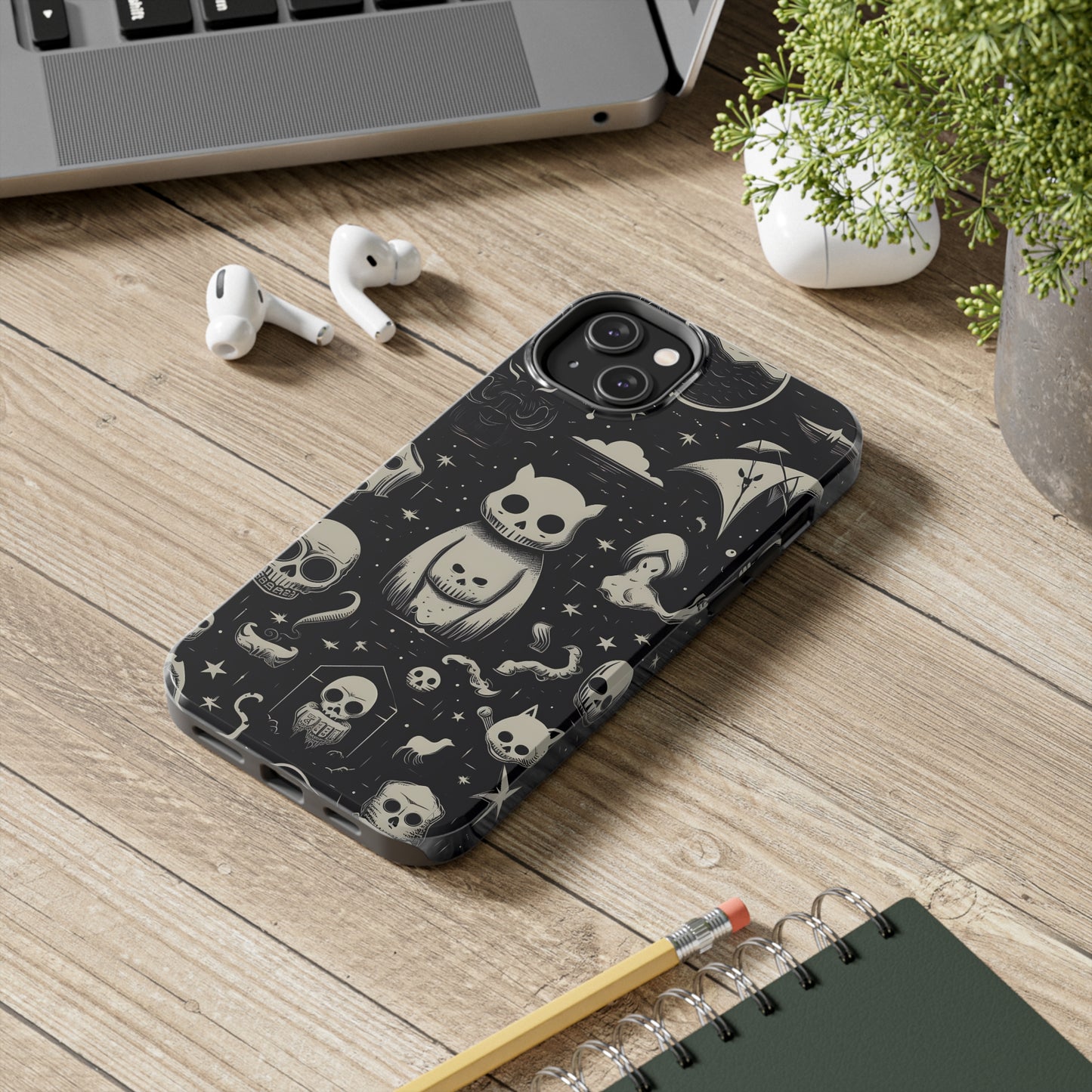 Spooky Skull Patterns - Protective iPhone Cases