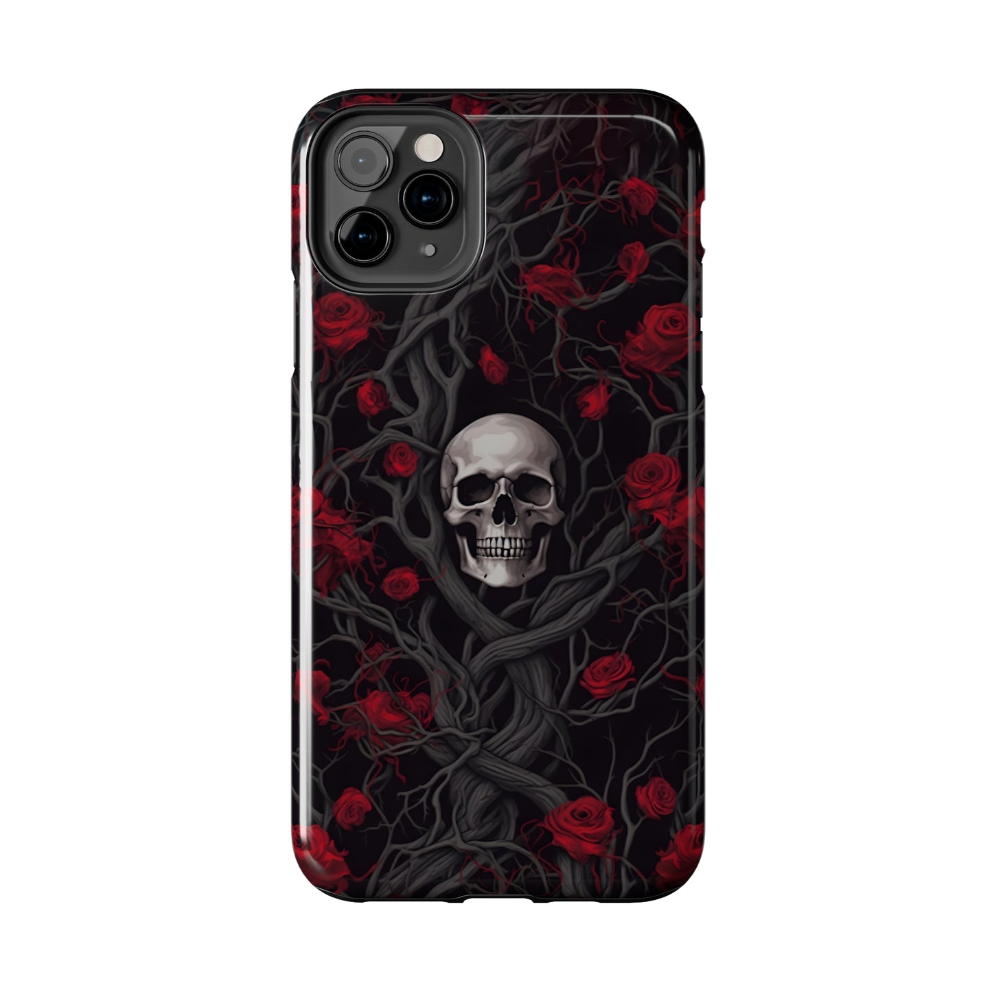 Skull and Roses - Tough iPhone Cases