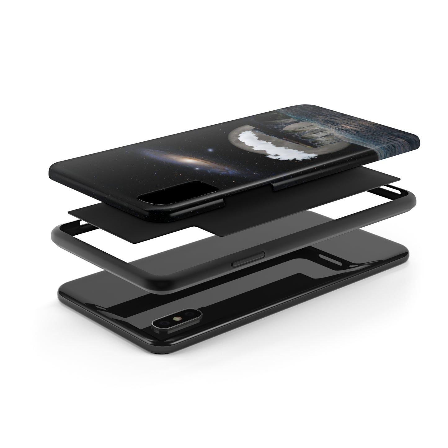 Protective iPhone Cases - Space Collage Art by Tegusuk