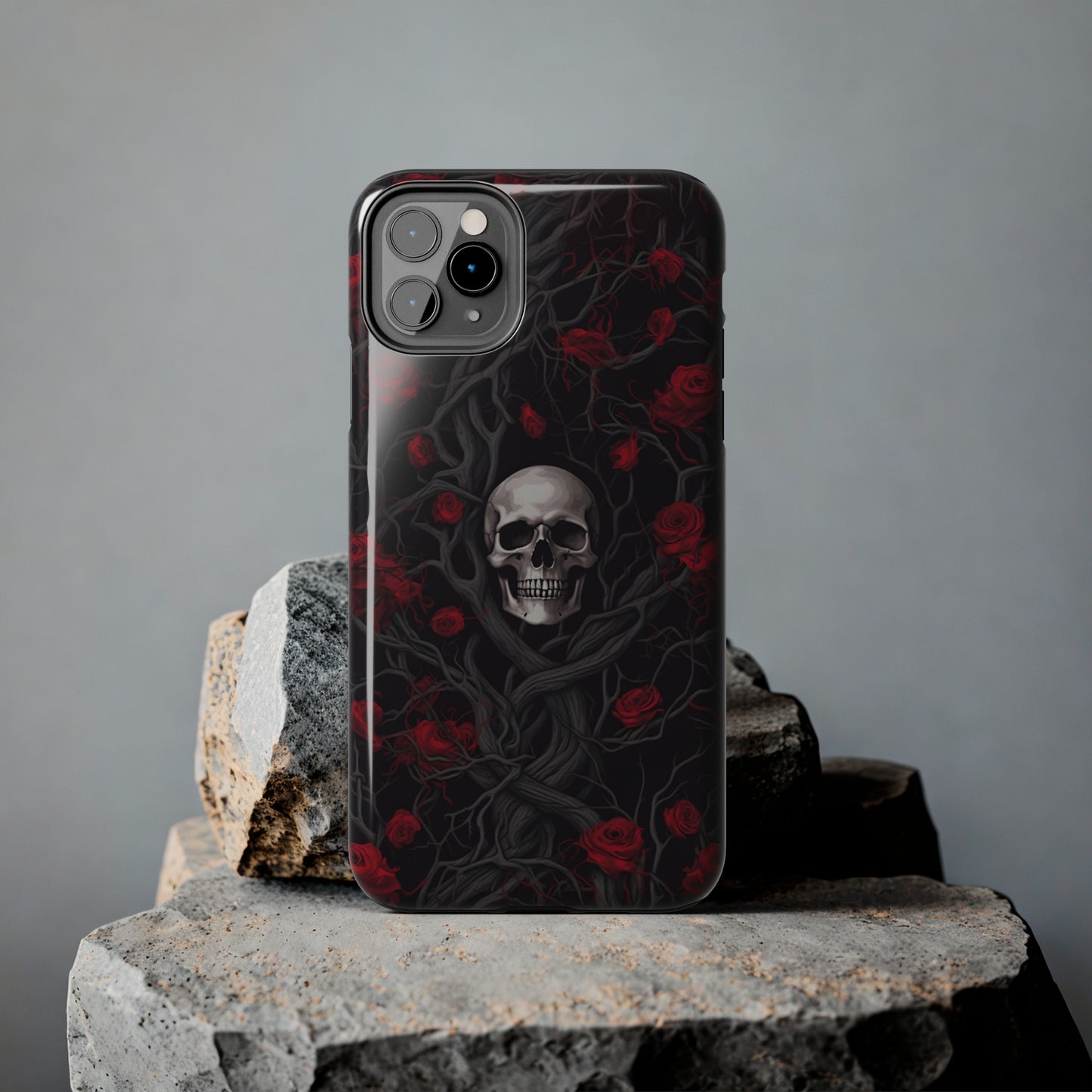 Skull and Roses - Tough iPhone Cases