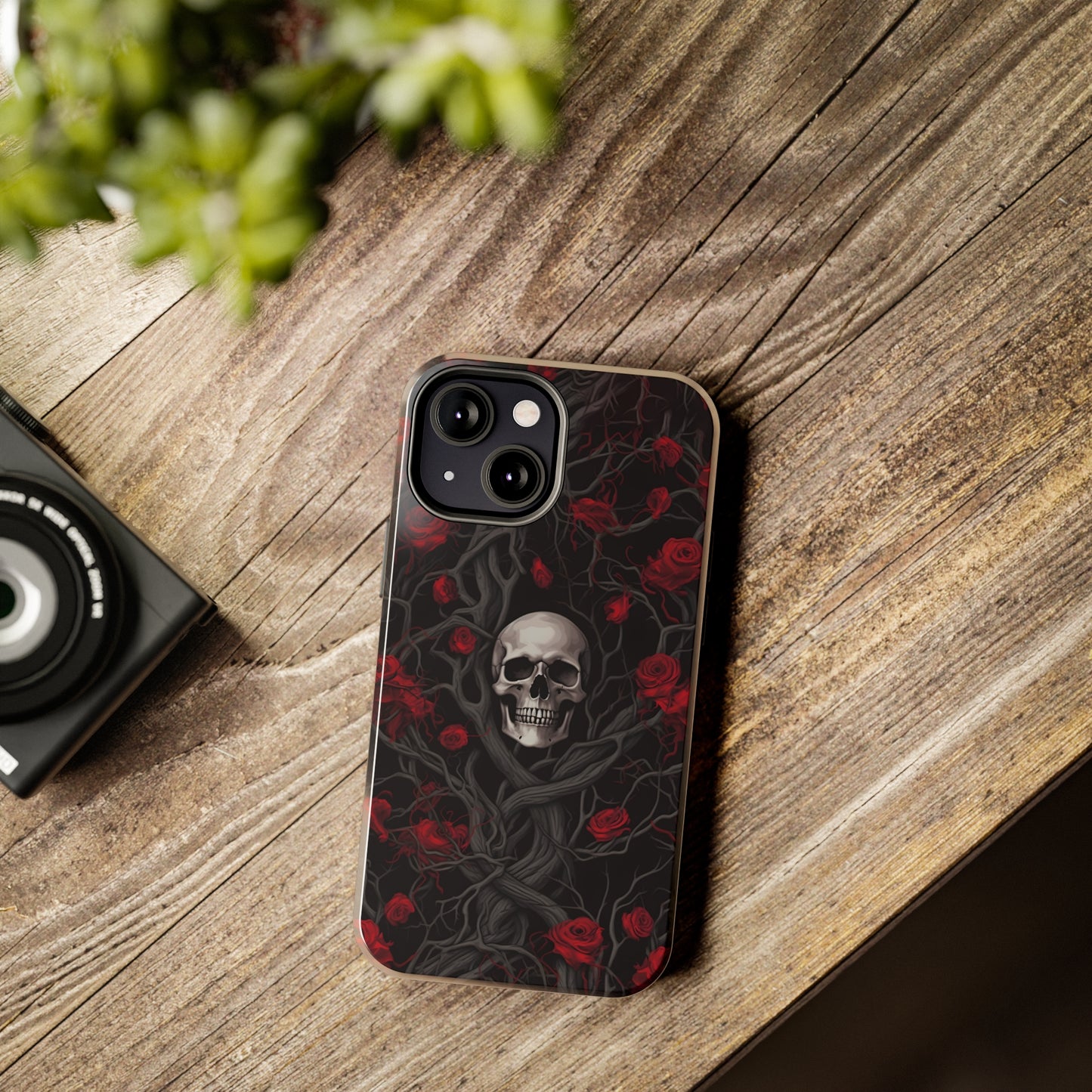 Skull and Roses - Tough iPhone Cases