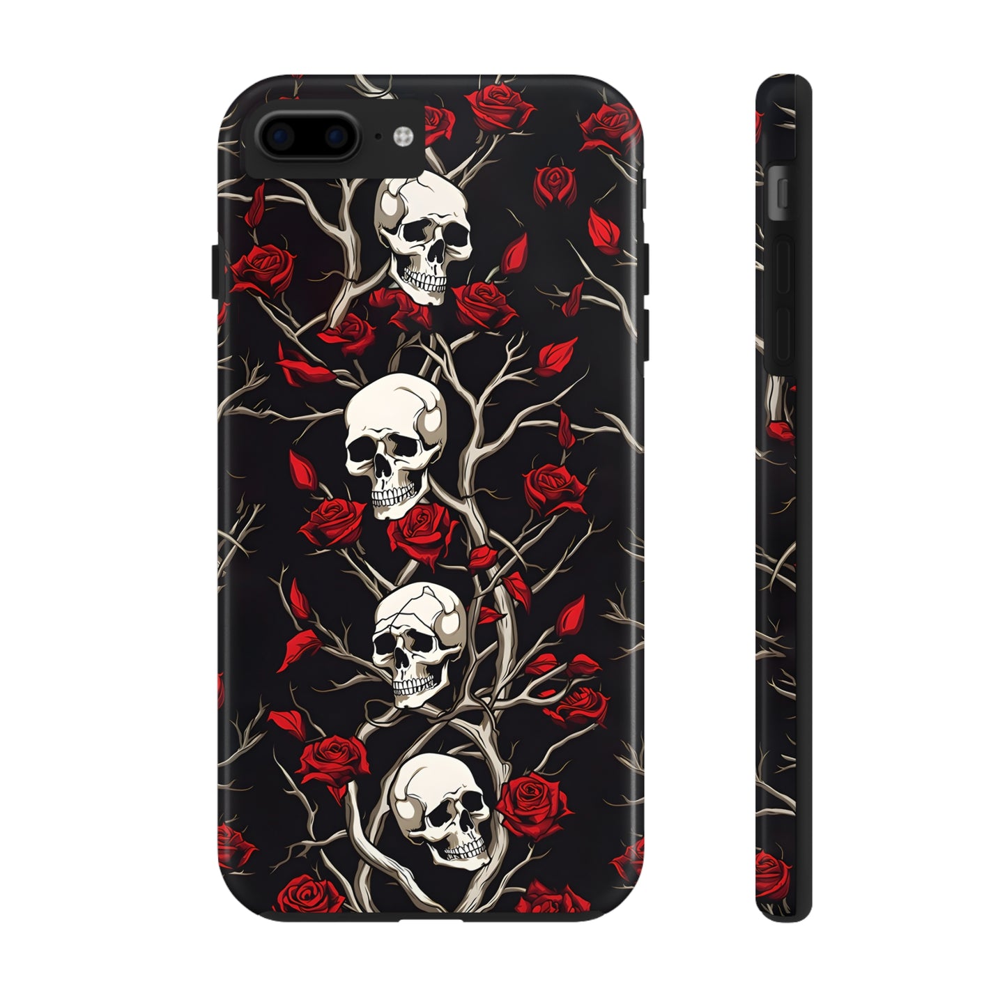 Skull and Rose - Tough iPhone Cases
