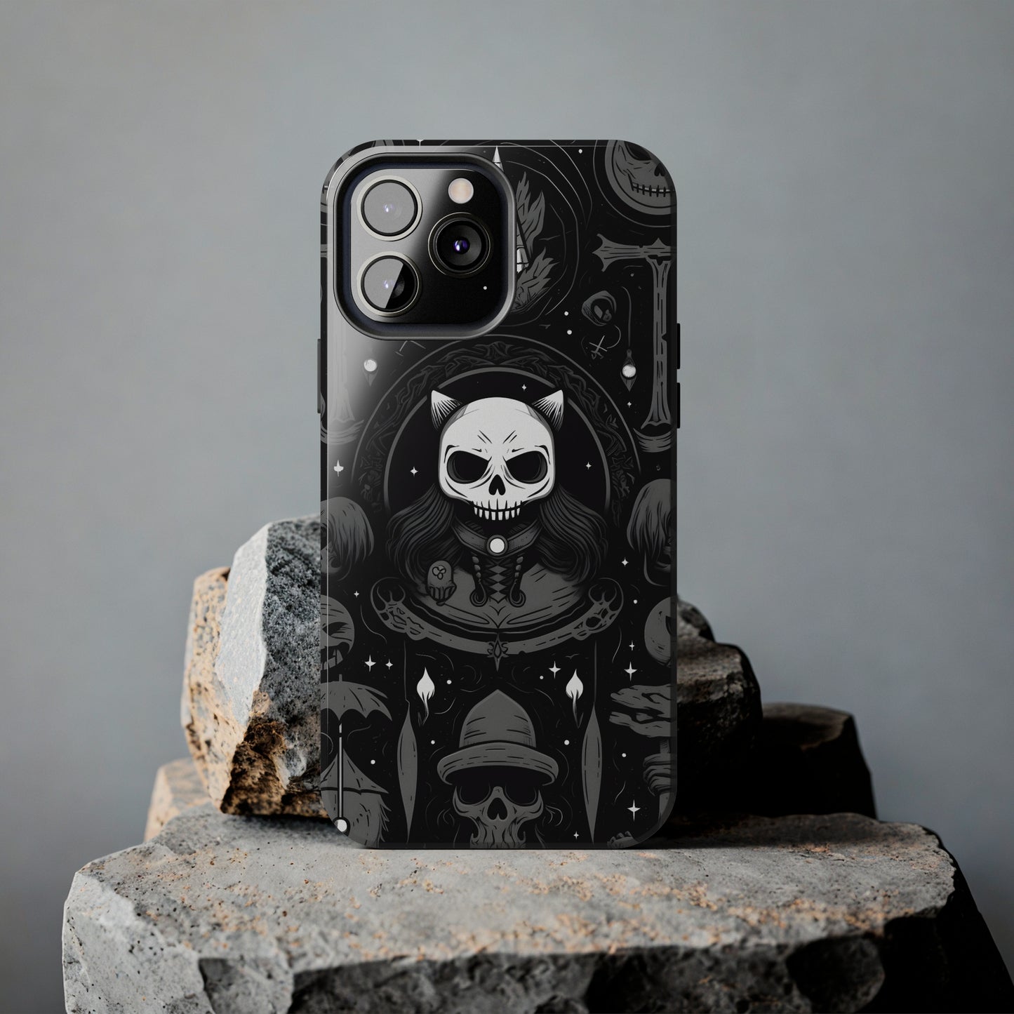 Spooky Patternal Skulls - Protective iPhone Cases