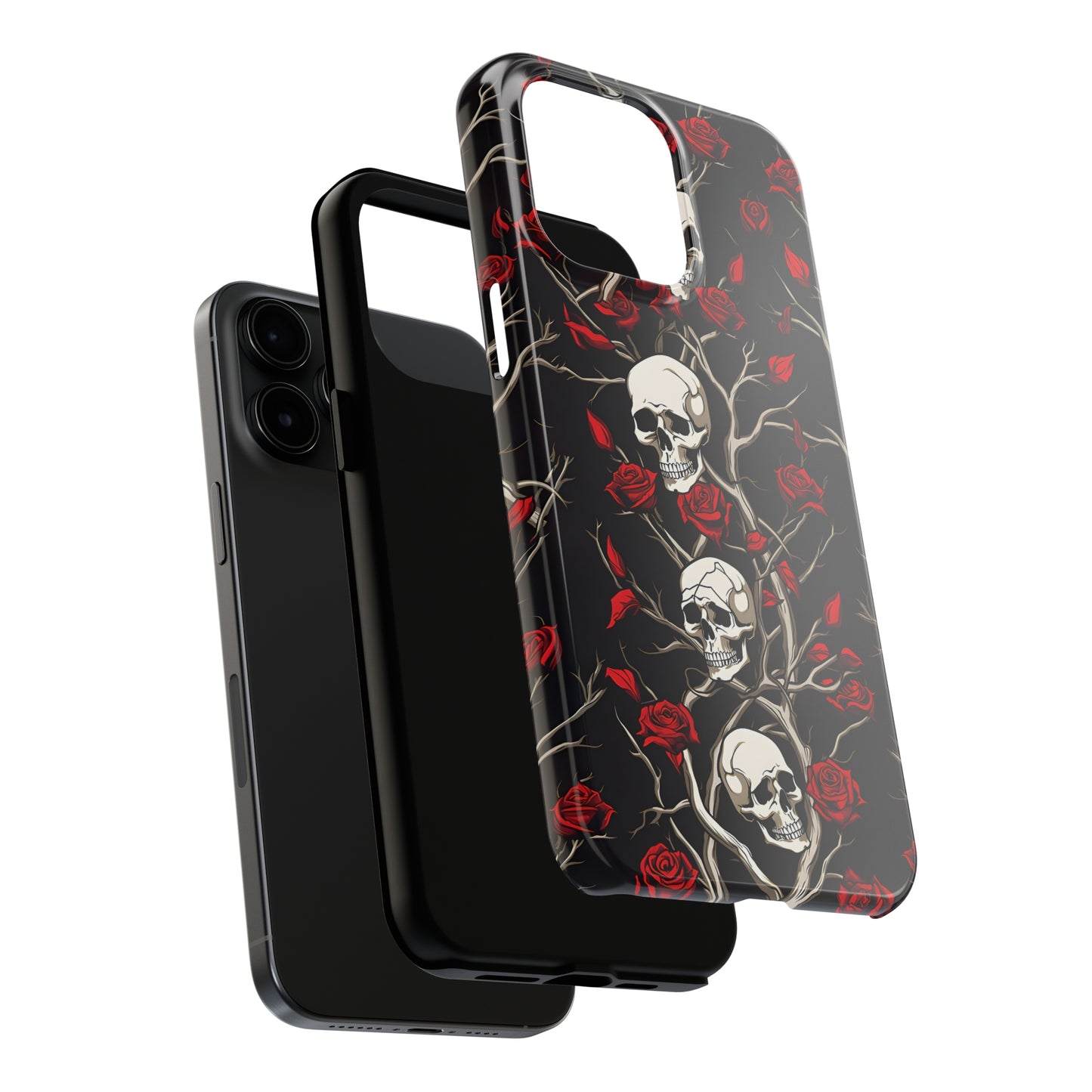 Skull and Rose - Tough iPhone Cases