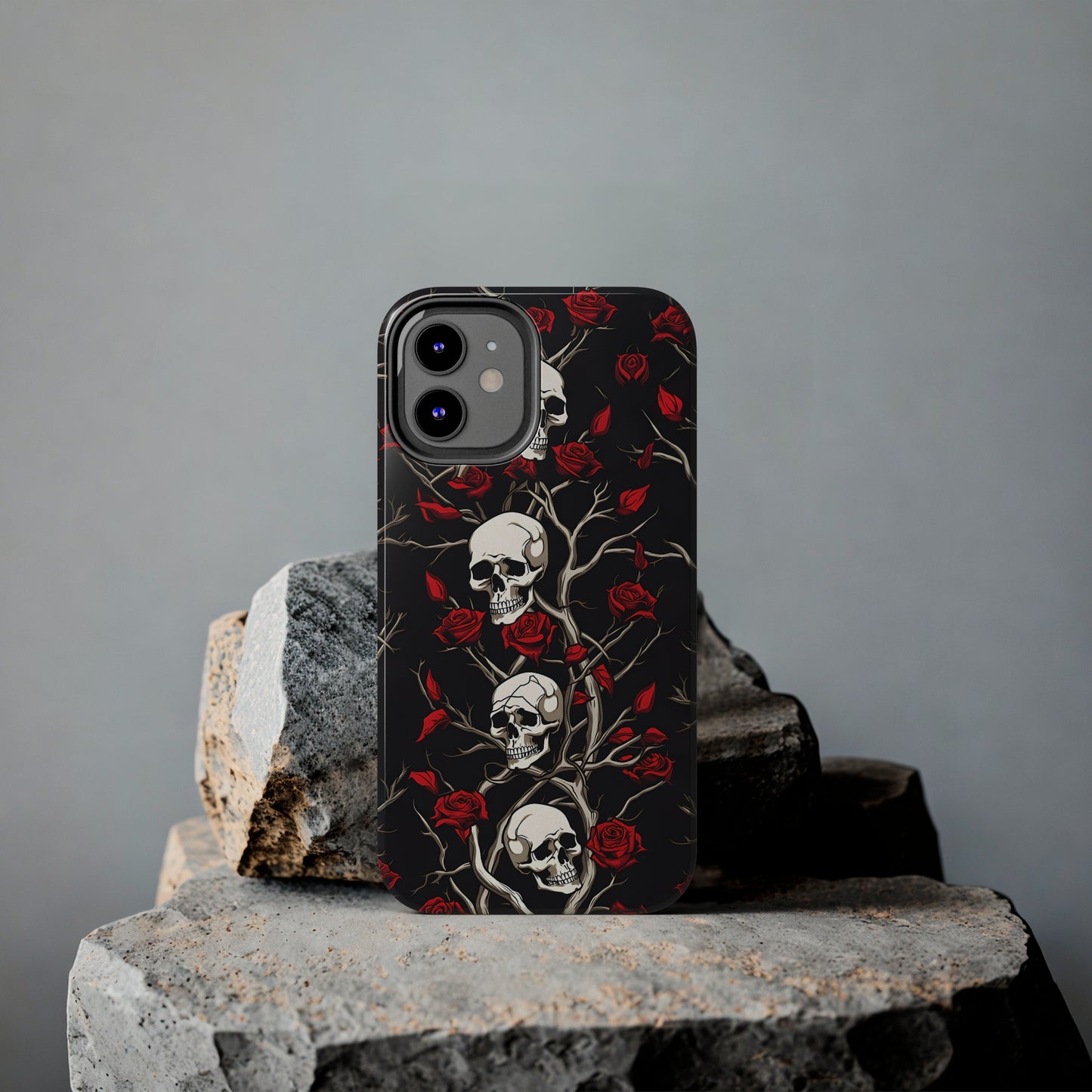 Skull and Rose - Tough iPhone Cases