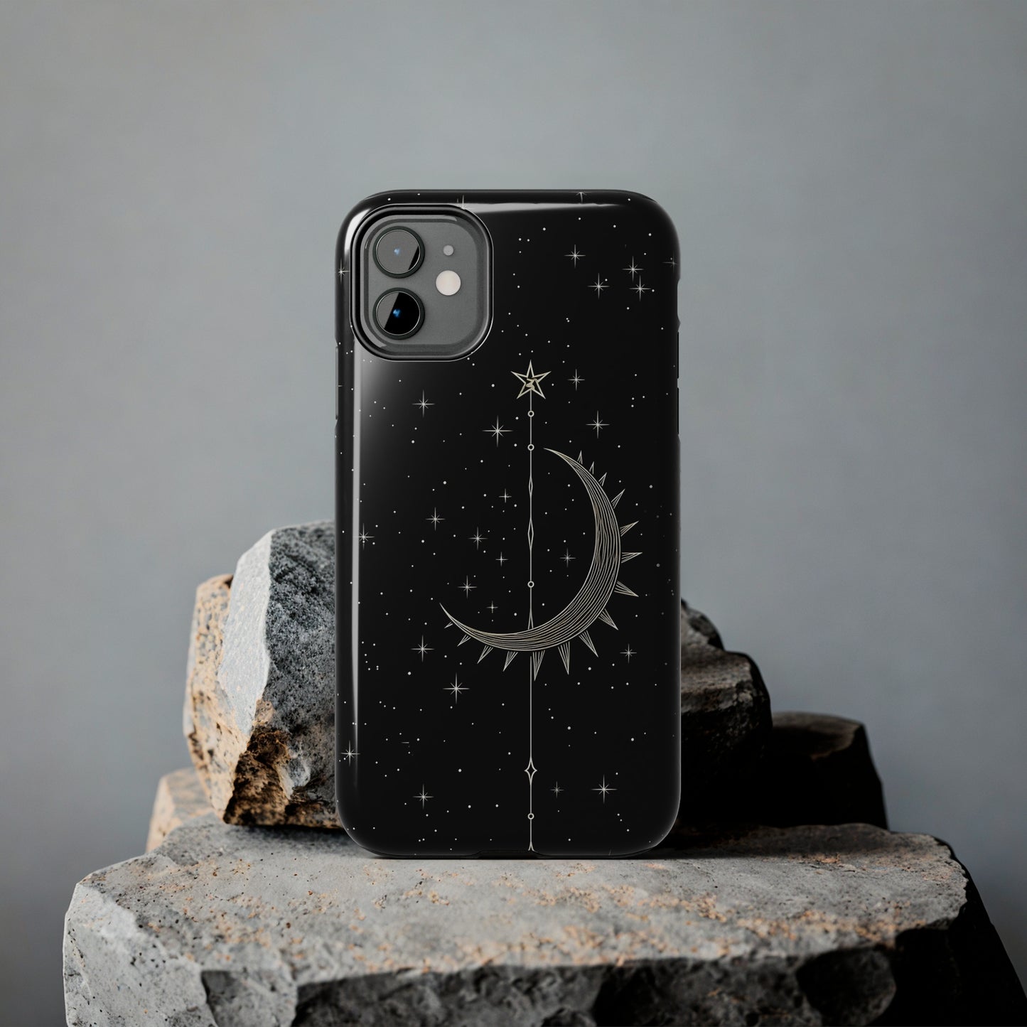 Gothic Crescent Moon - Protective iPhone Cases