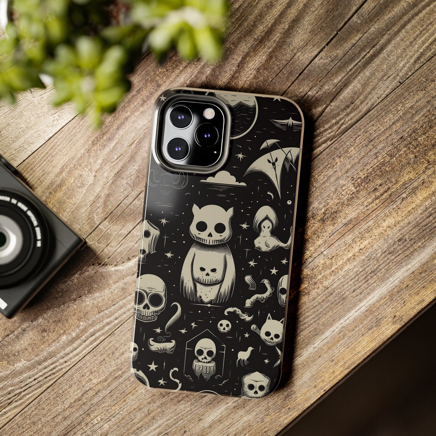 Spooky Skull Patterns - Protective iPhone Cases