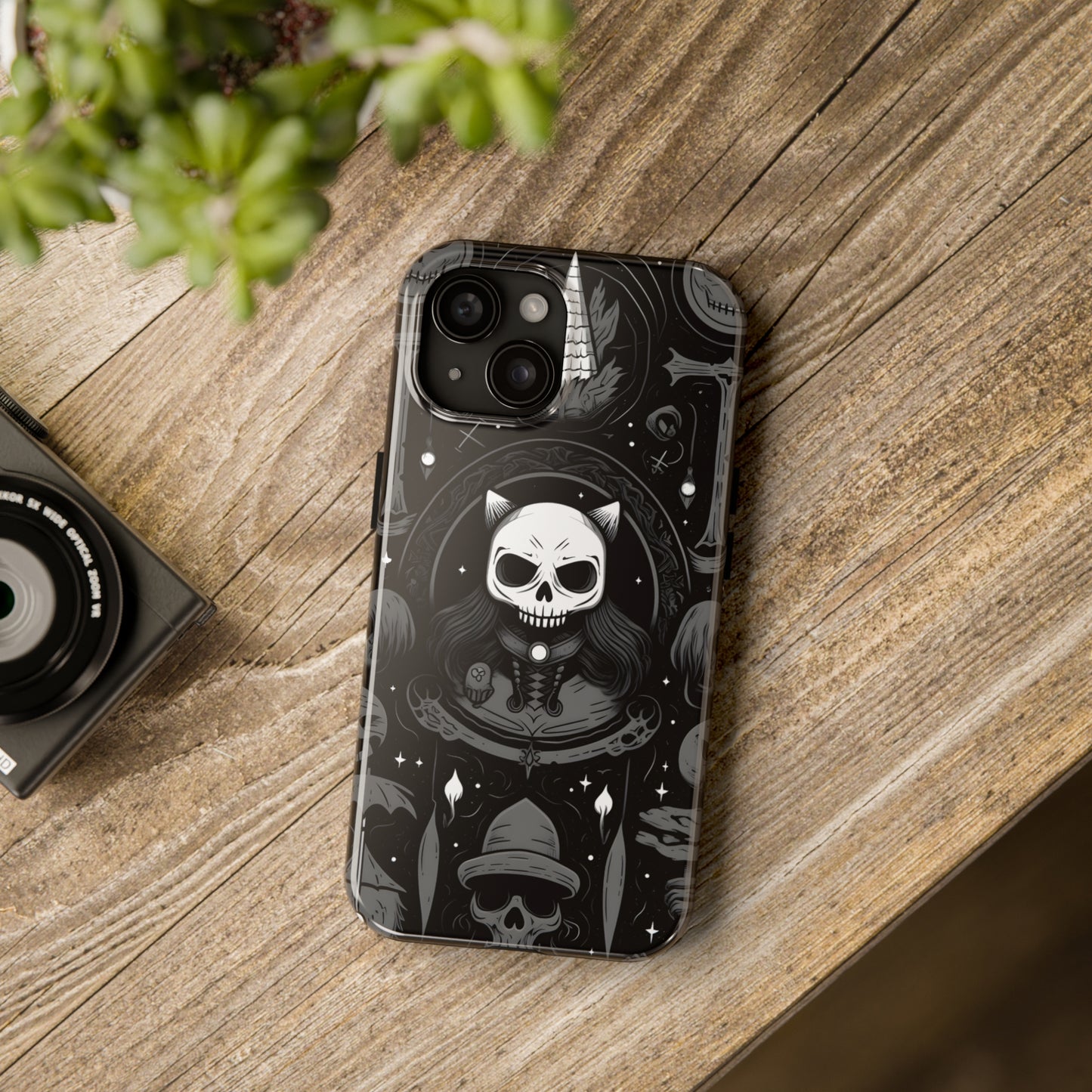 Spooky Patternal Skulls - Protective iPhone Cases
