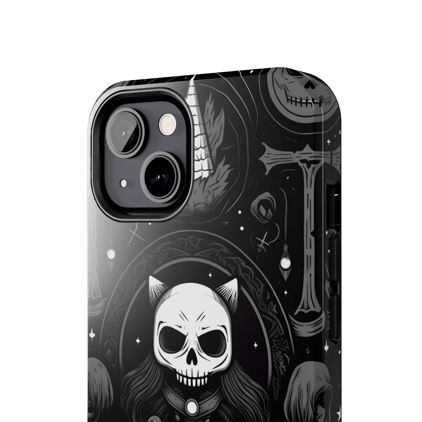 Spooky Patternal Skulls - Protective iPhone Cases