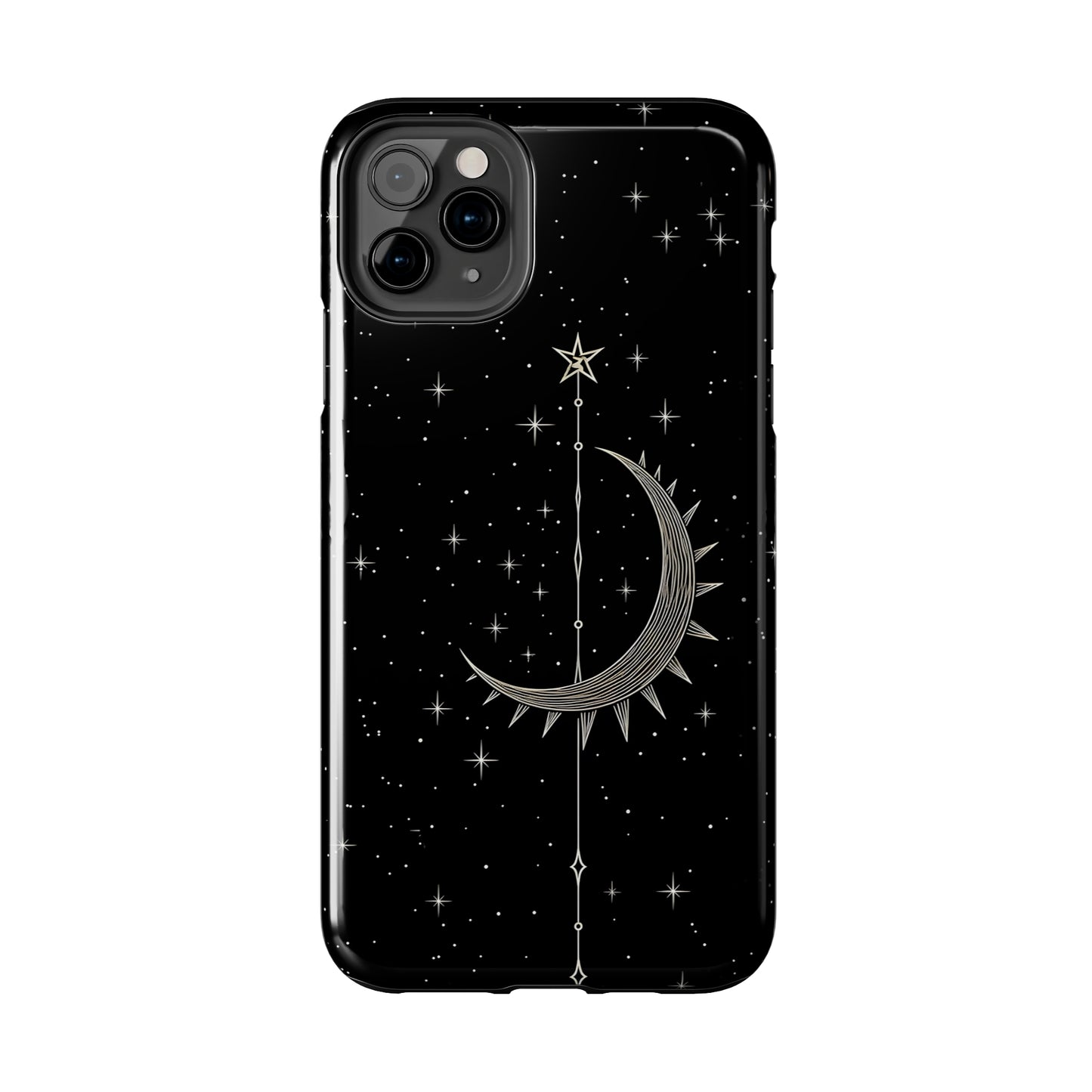 Gothic Crescent Moon - Protective iPhone Cases