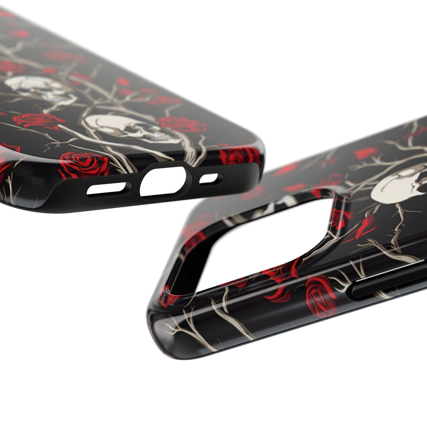 Skull and Rose - Tough iPhone Cases