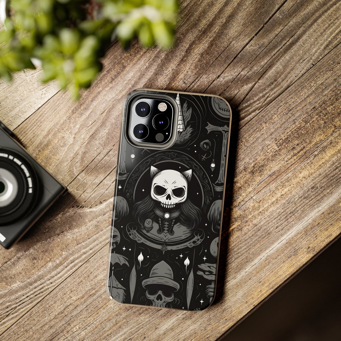 Spooky Patternal Skulls - Protective iPhone Cases
