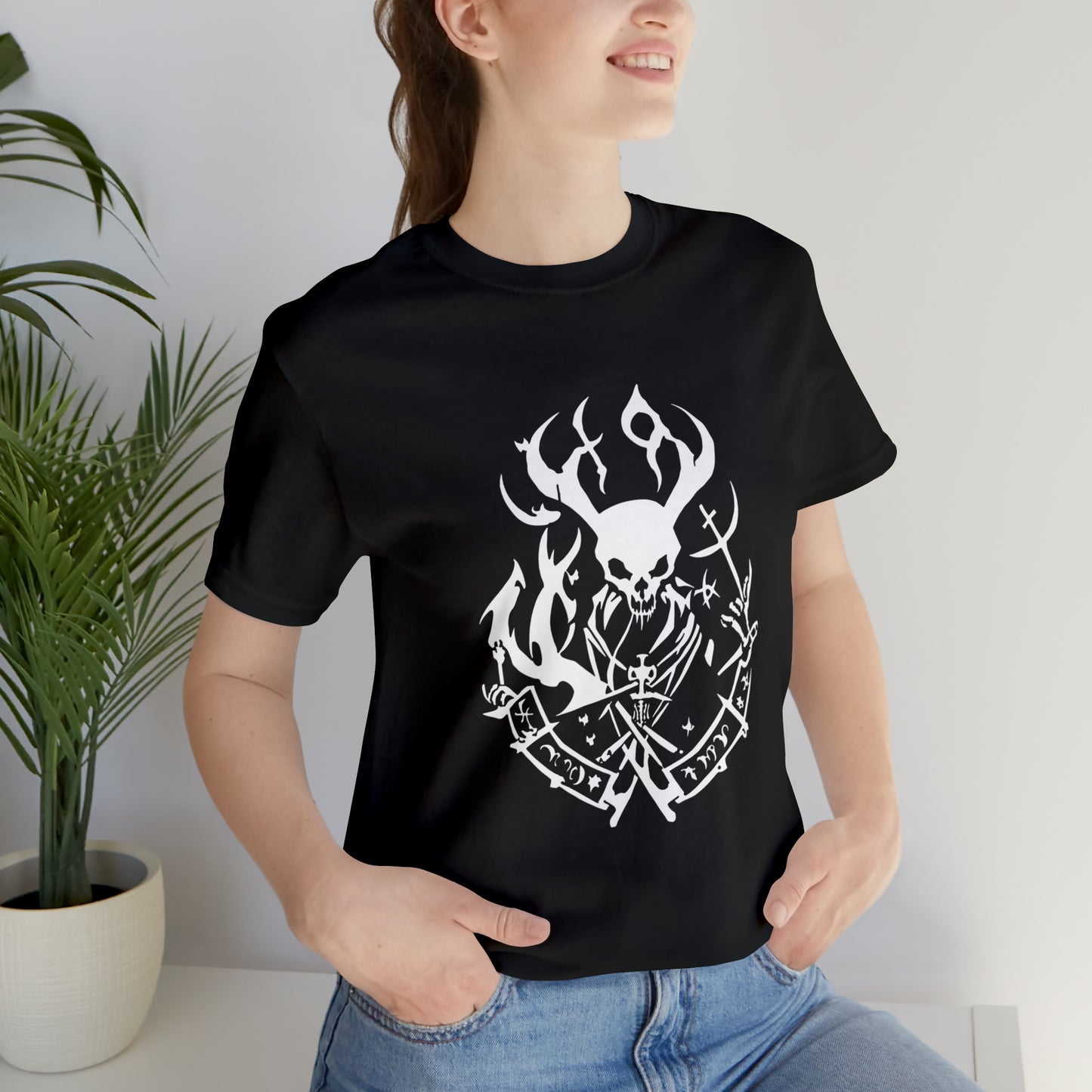 Goat Skull - Cotton Unisex T-Shirt - Tegusuk Store