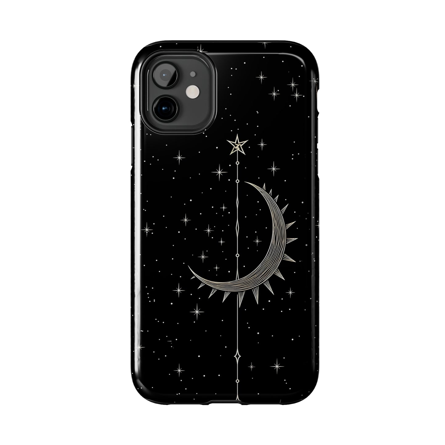 Gothic Crescent Moon - Protective iPhone Cases